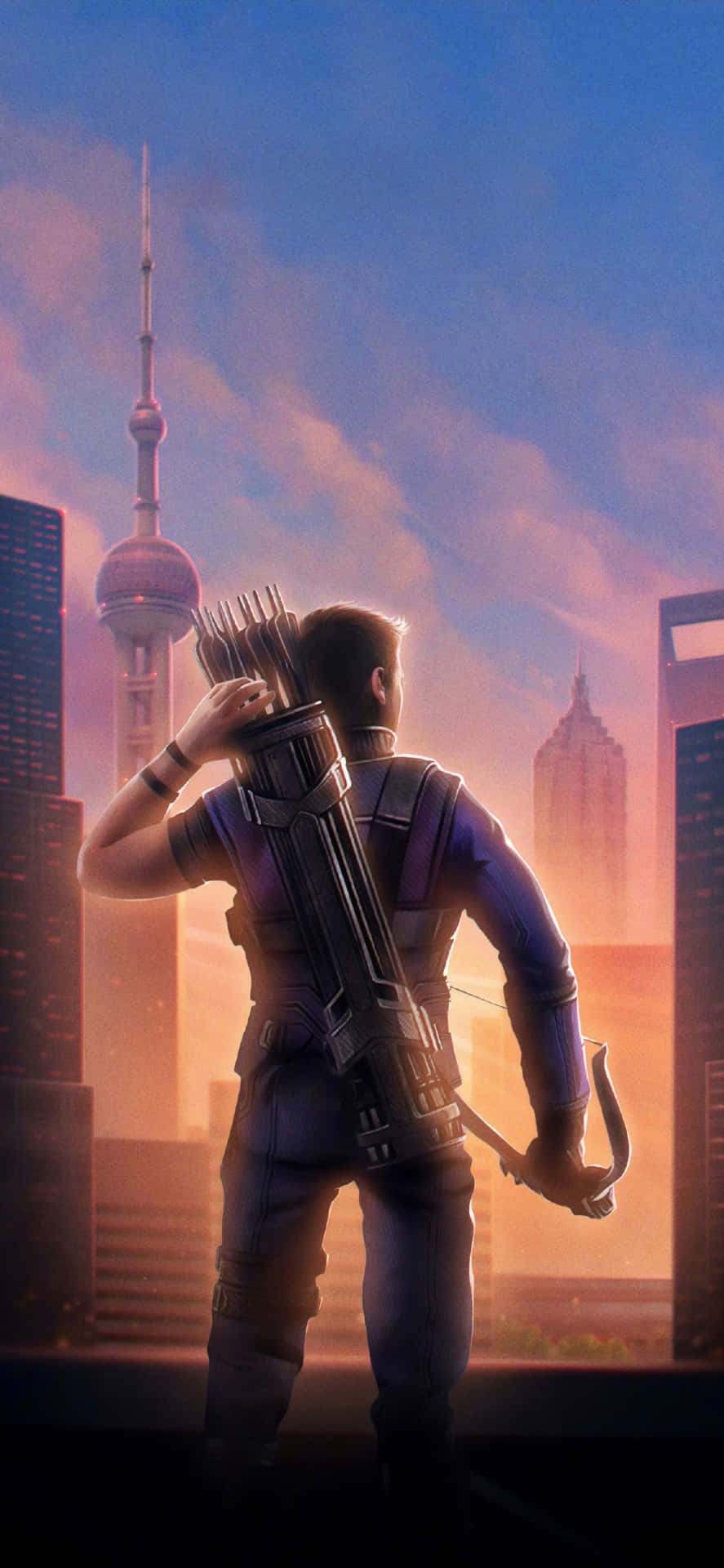 "The ultimate protector, Hawkeye keeping our world safe."