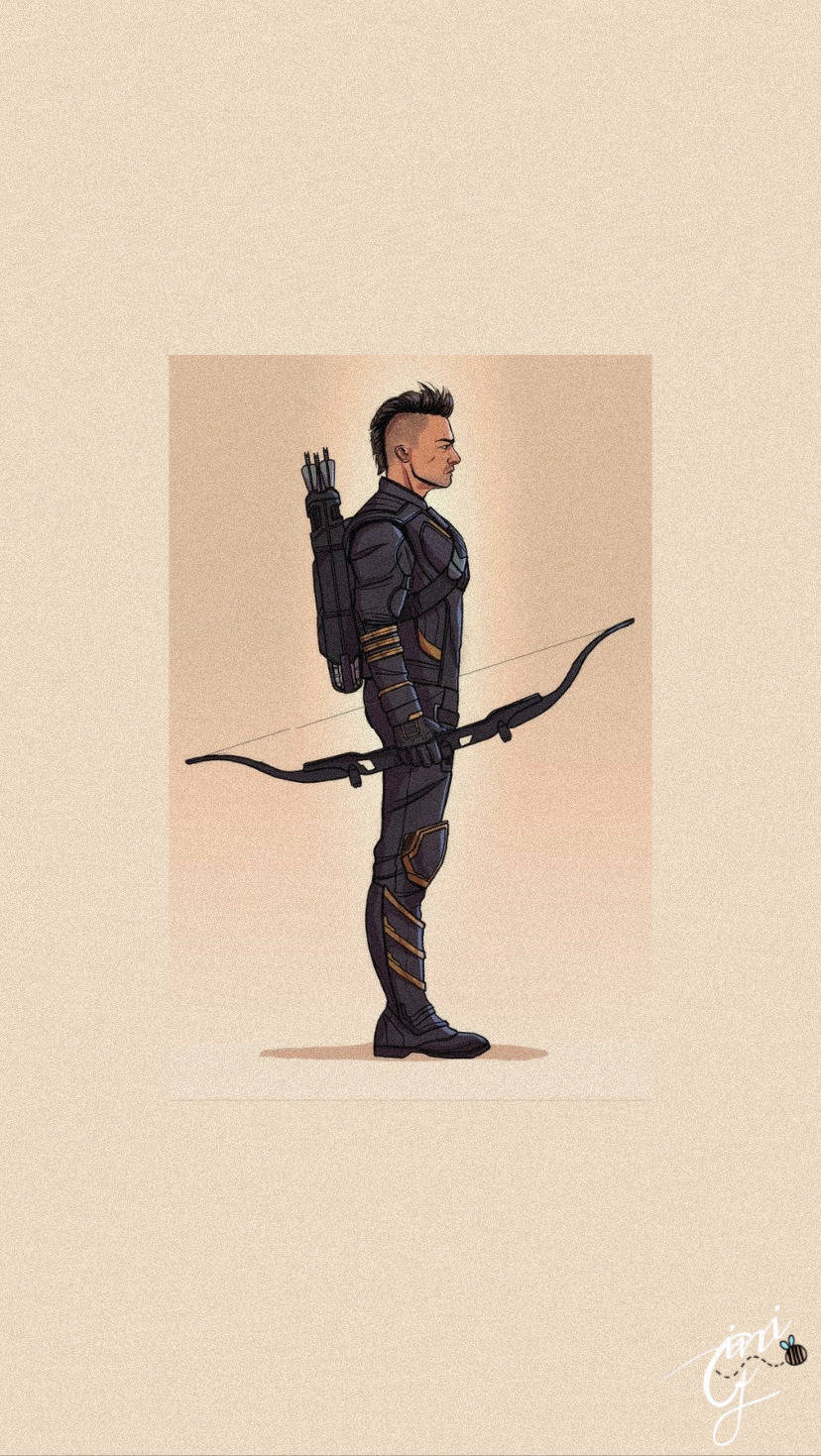 Hawkeye Bow And Arrow Background