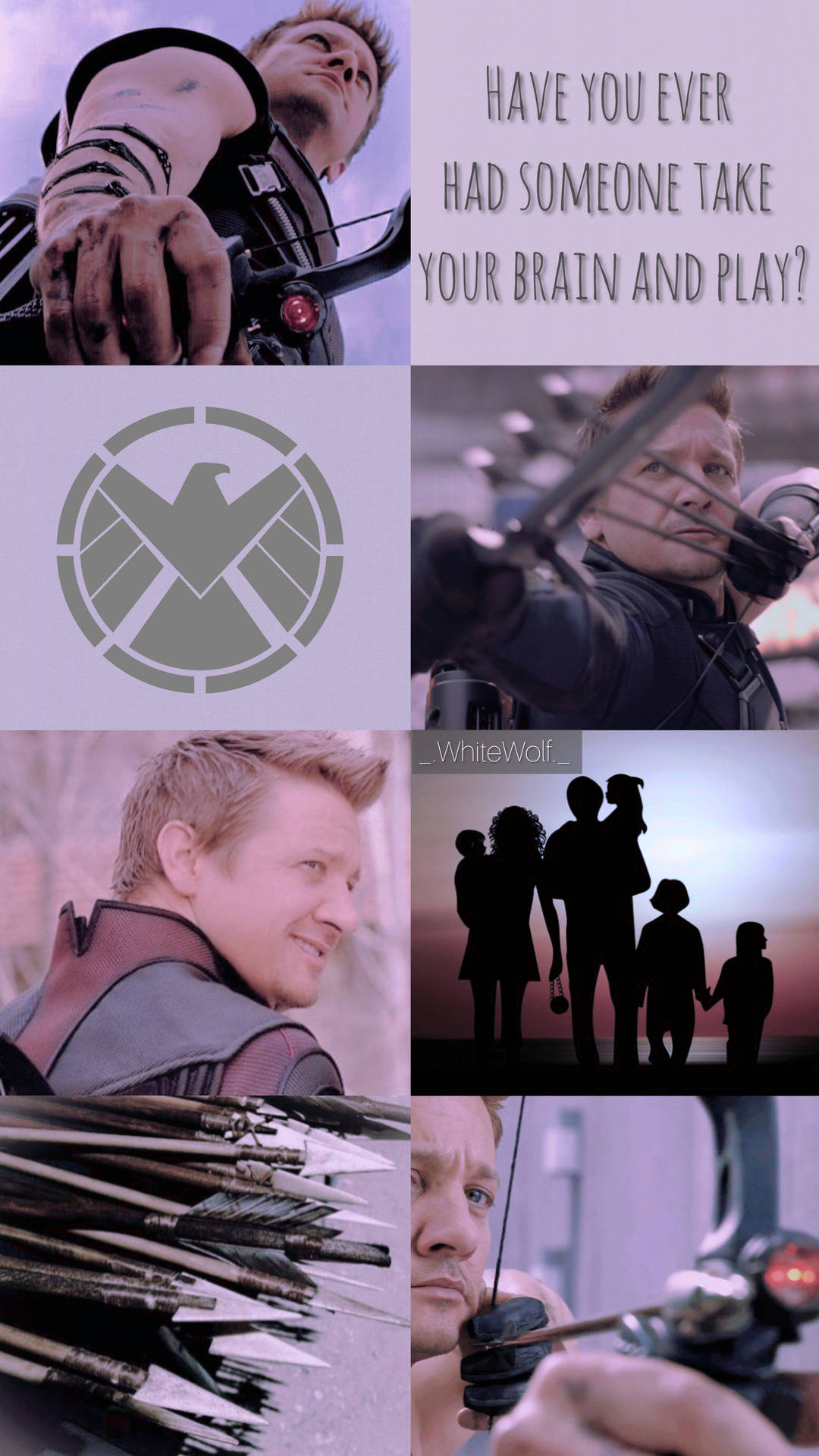 Hawkeye Picture Collage Background