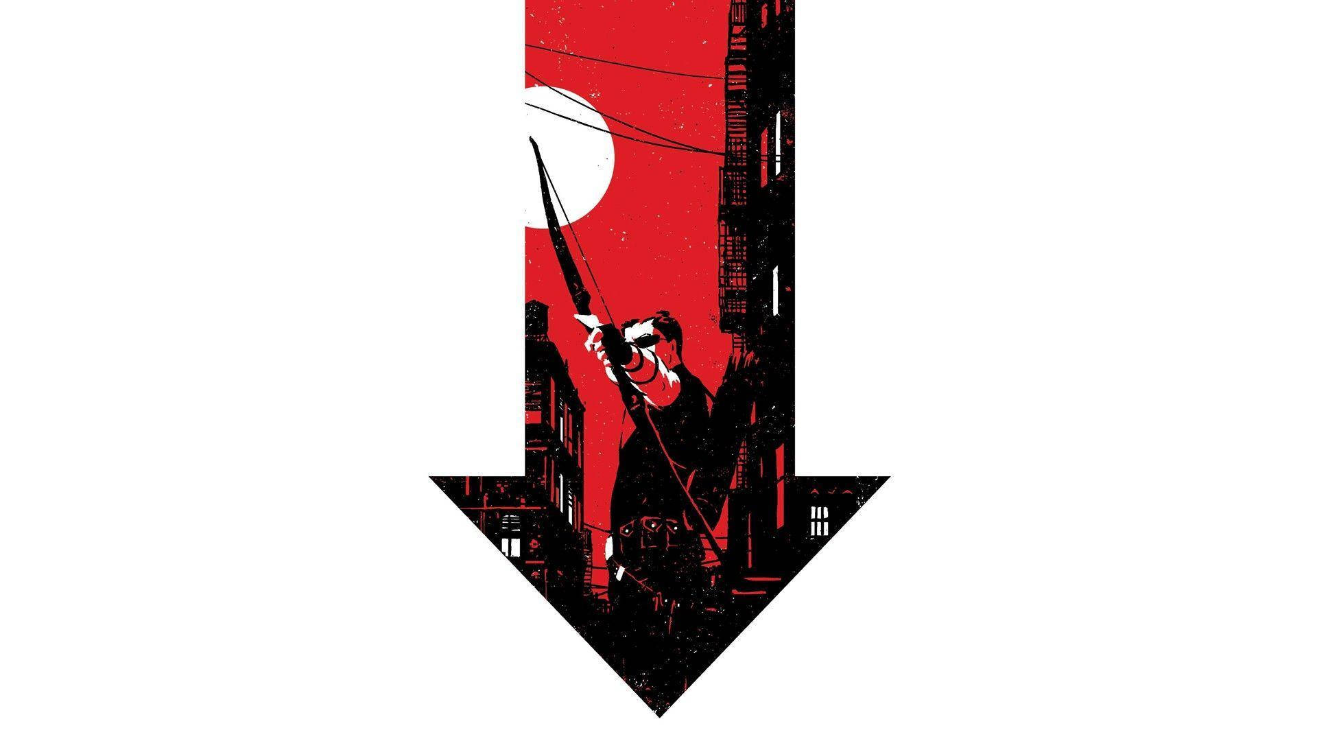 Hawkeye Red Arrow Background