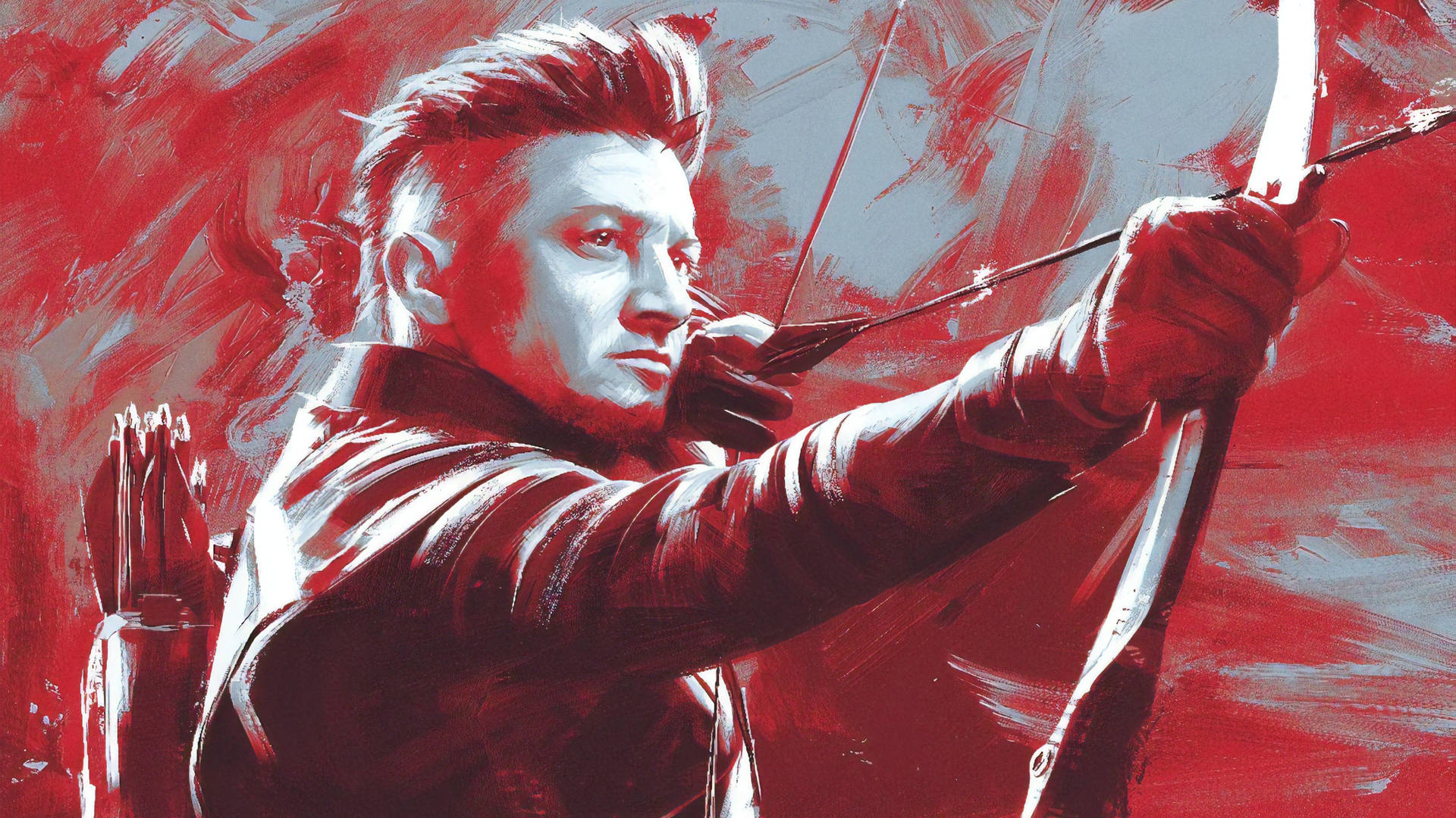 Hawkeye Red Painting Background