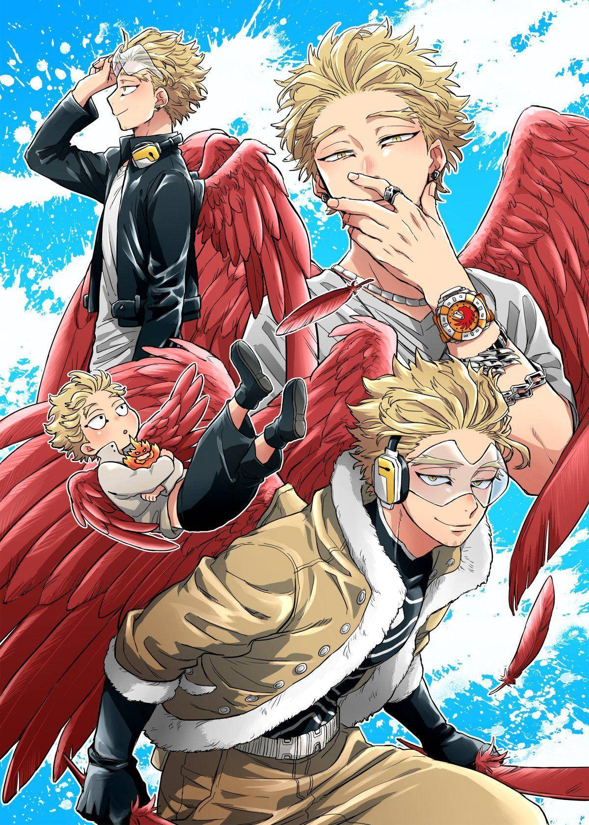 My Hero Academia Hawks cute, hawks x dabi HD wallpaper