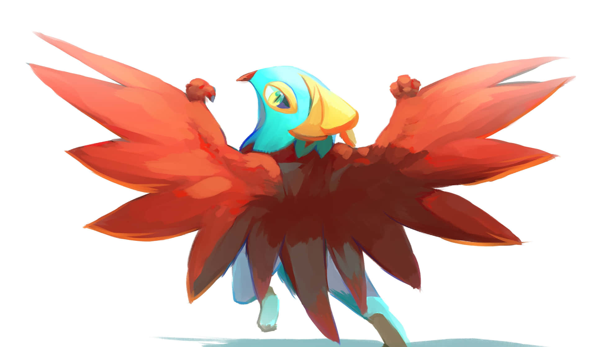 Majestic Hawlucha Spreading Its Wings Wallpaper
