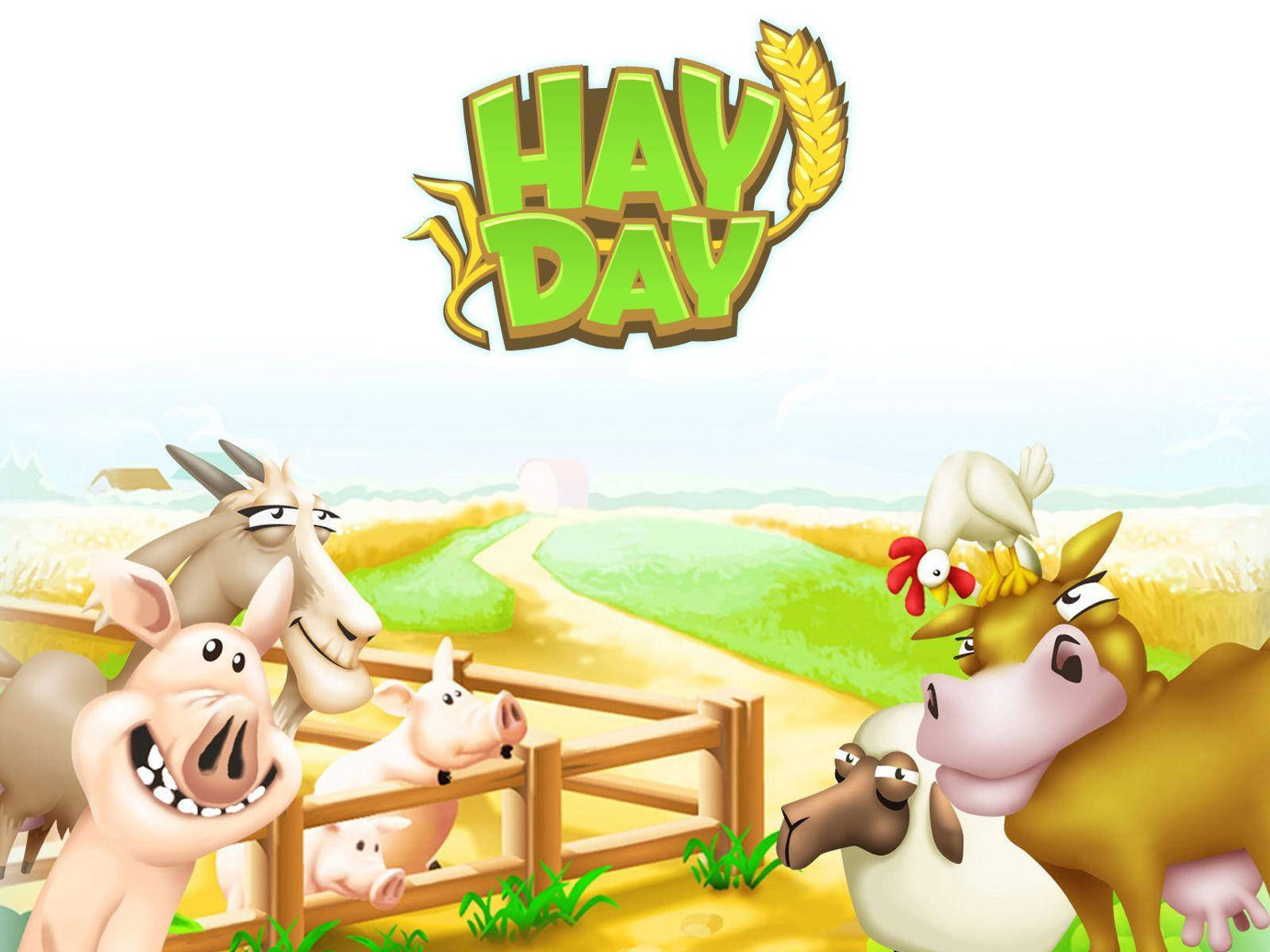 Hay Day Farm Animals Cover Wallpaper