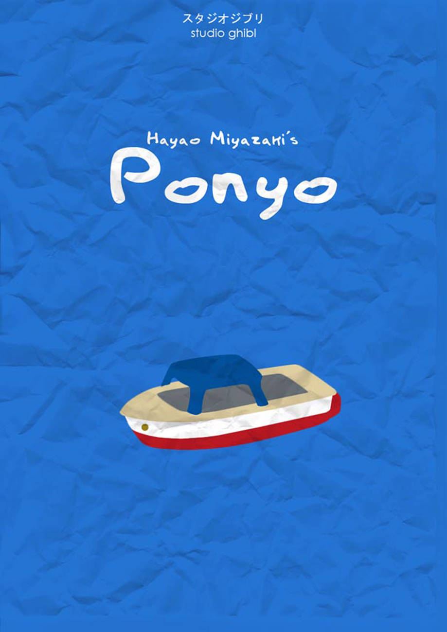 Hayao Miyazaki Ponyo Poster Wallpaper