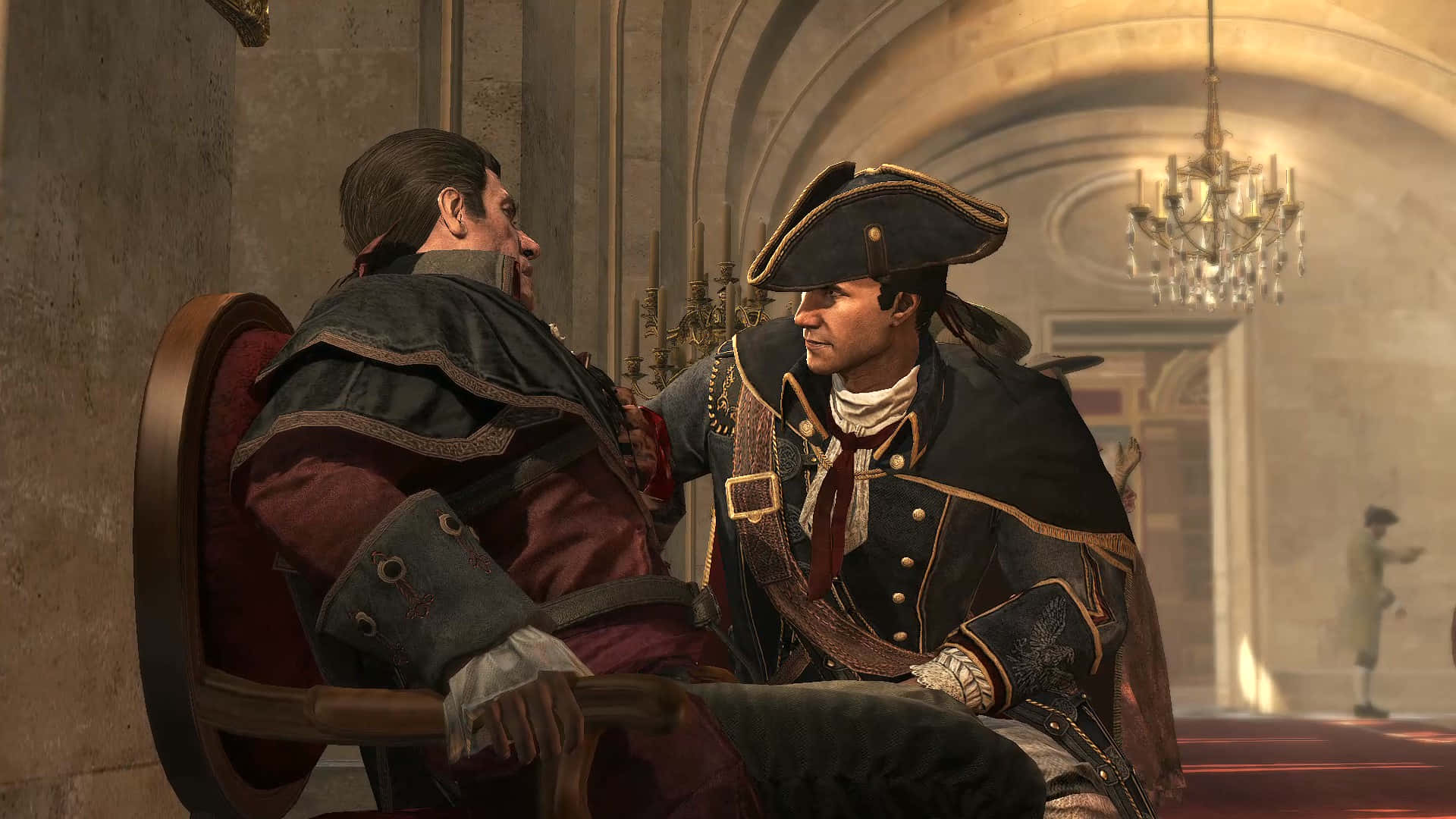 Haytham Kenway, a formidable assassin from the Assassin's Creed series Wallpaper