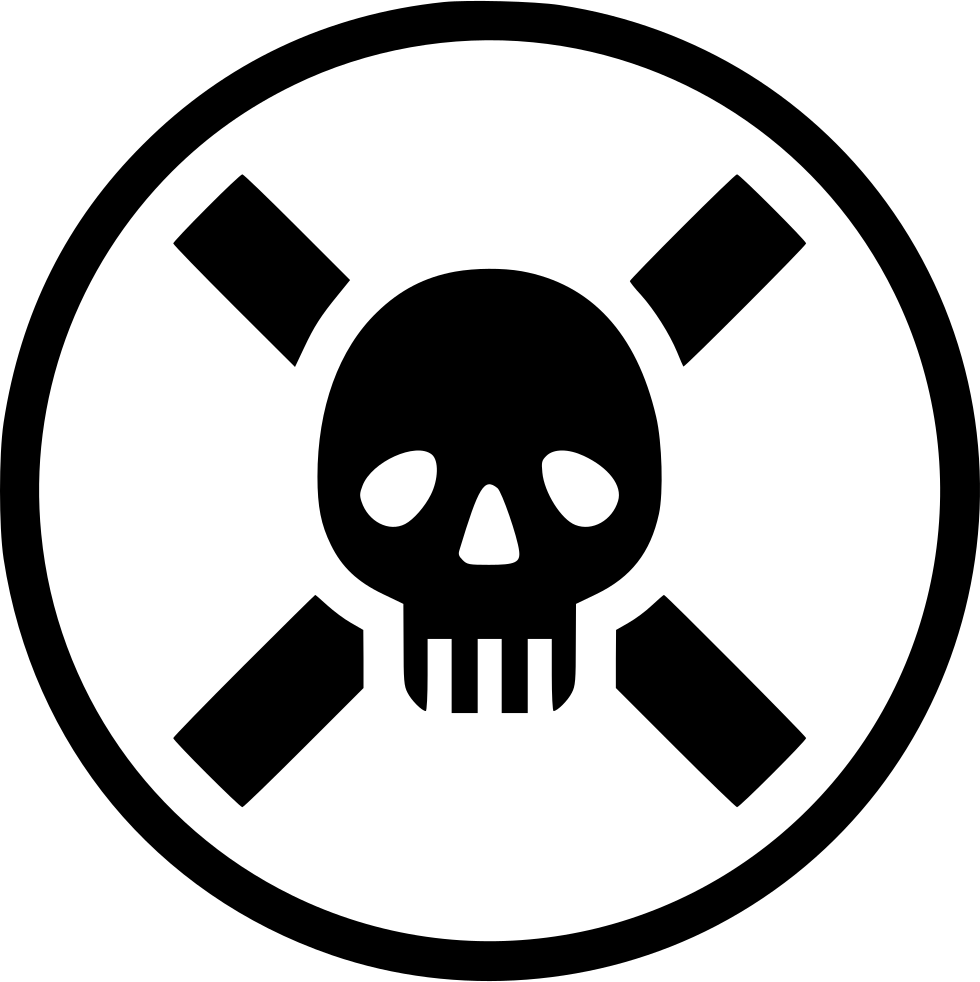 Hazard Symbol Skulland Crossbones PNG