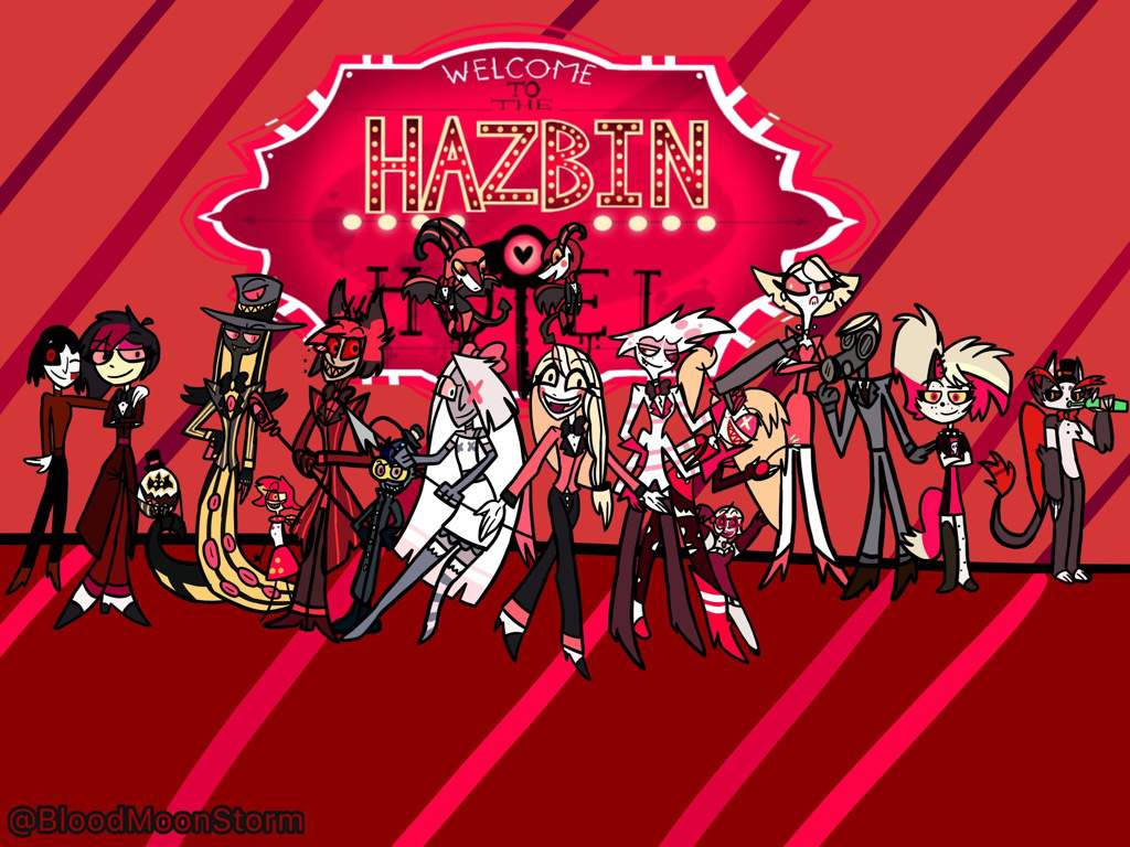 Hazbin Hotel Cartoon Poster Art Background