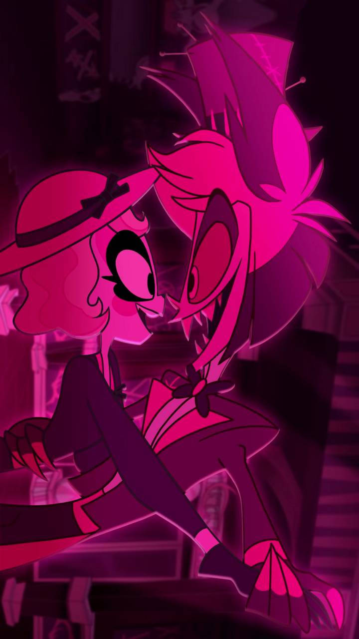 Charlie and Alastor, protagonists of the hit animated comedy series Hazbin Hotel Wallpaper