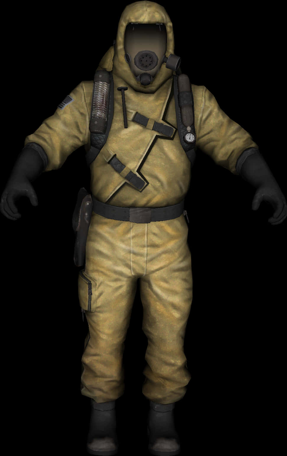 Hazmat_ Suit_ Figure_ Isolated PNG