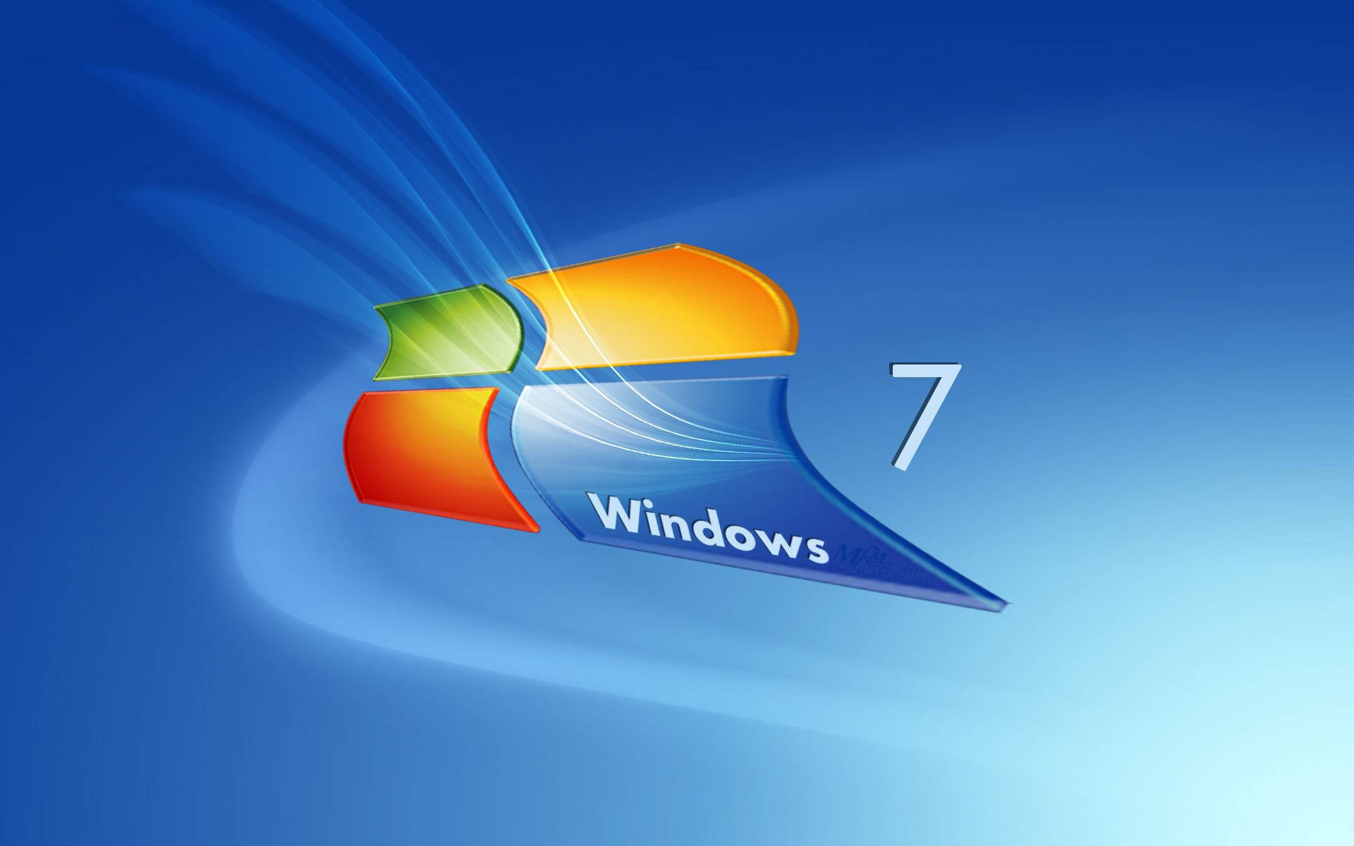 Hd 3d Windows 7 Distorted Logo