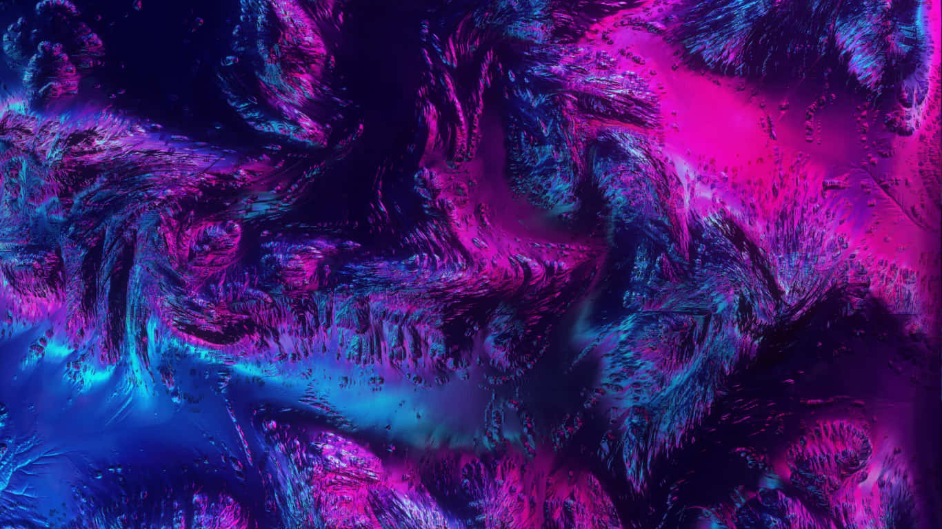 Faszinierendeshd Abstrakt In Neontönen Wallpaper