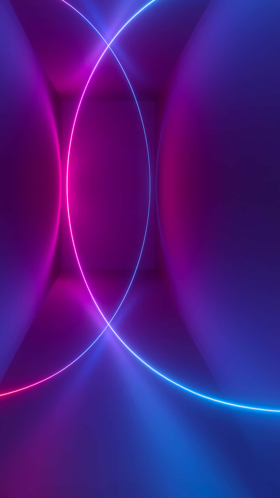 Bright neon colors swirl in an abstract pattern Wallpaper