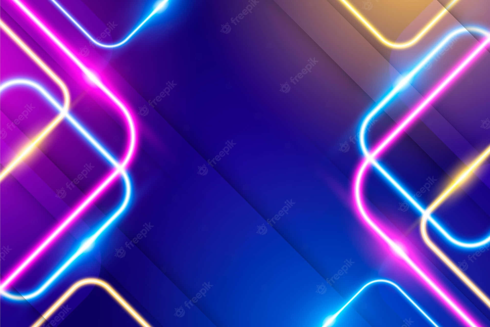Bunte,leuchtende Und Ansprechende Hd Abstrakte Neon Wallpaper