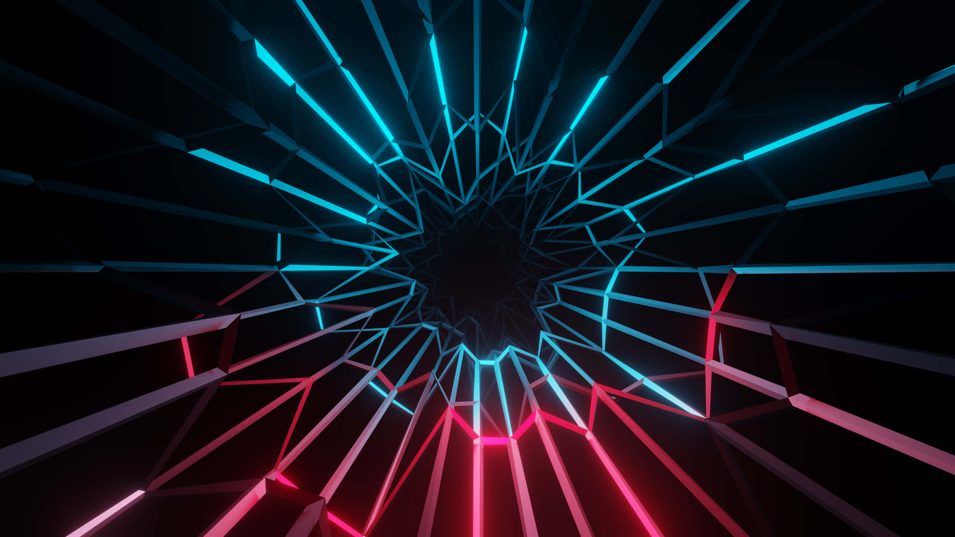 Vibrant Neon Lights Create a Dance of Colors Wallpaper