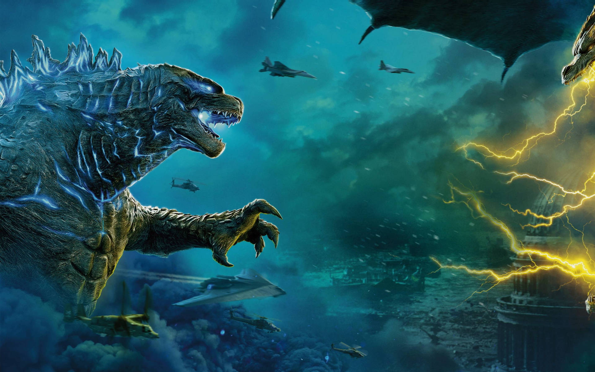 Download Hd Aesthetic Godzilla King Of The Monsters Wallpaper | Wallpapers .com