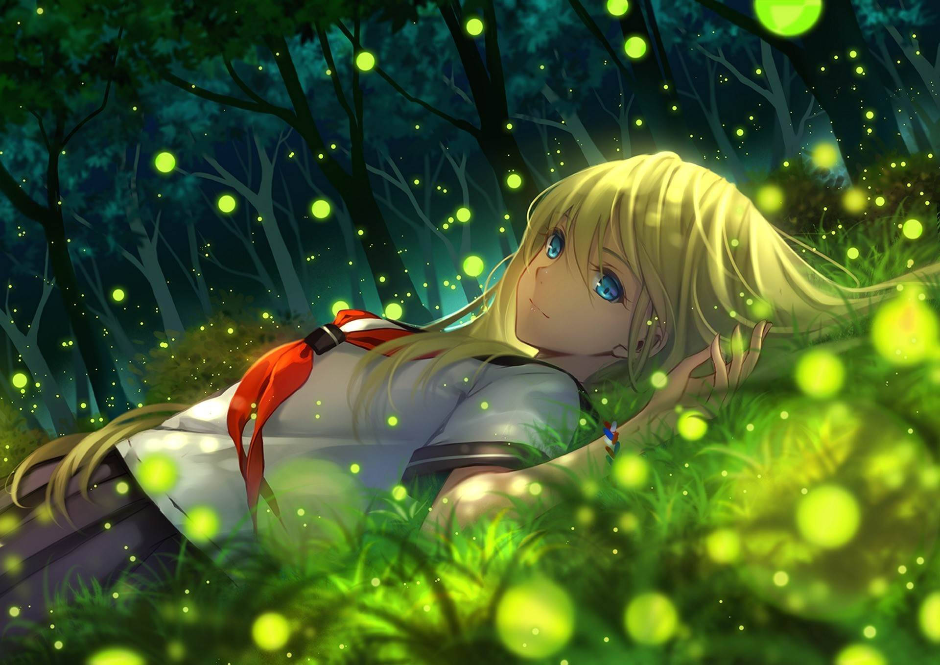 Hd Anime Evergreen Background