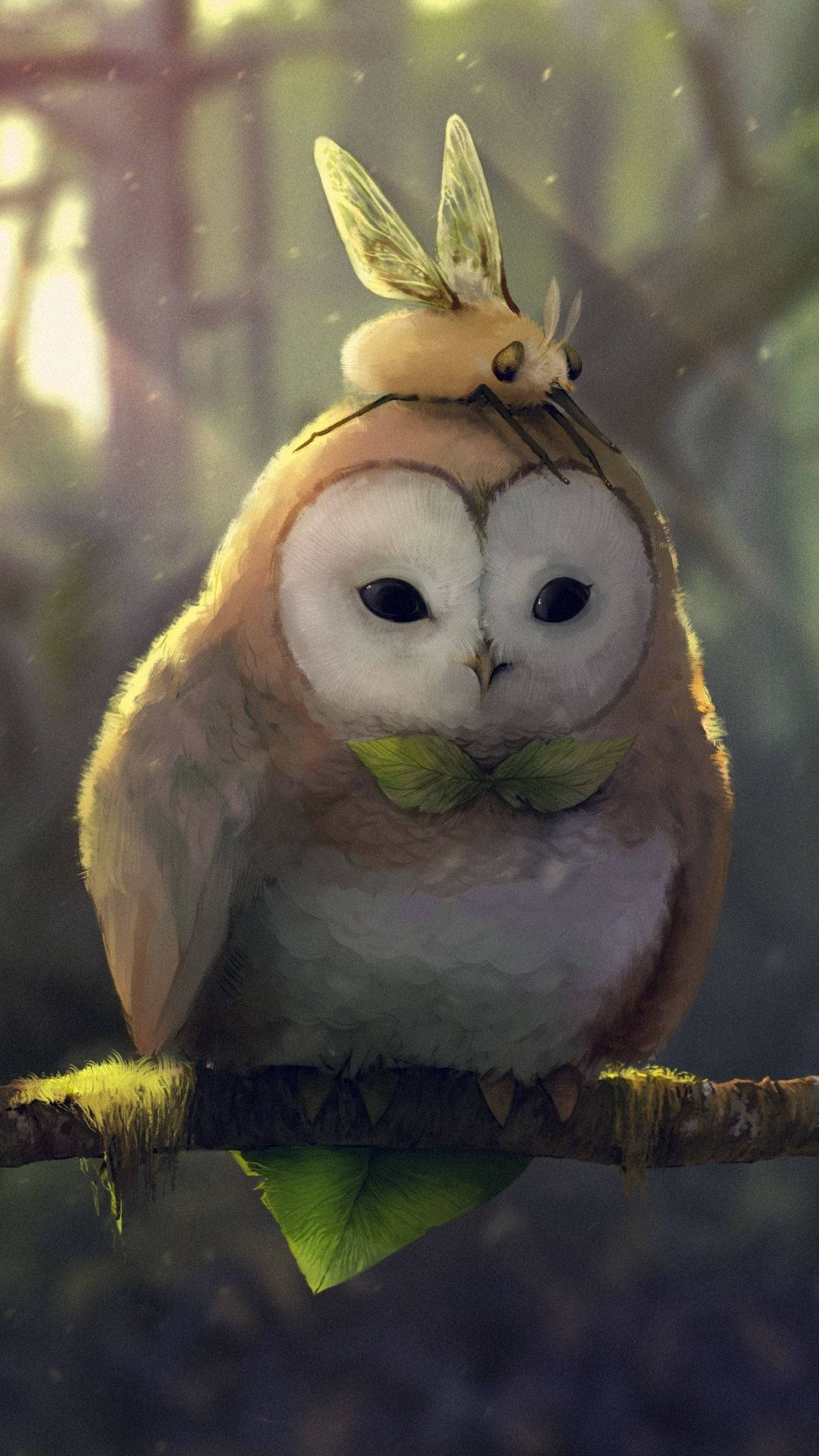 Hd Anime Phone Rowlet And Cutiefly Wallpaper