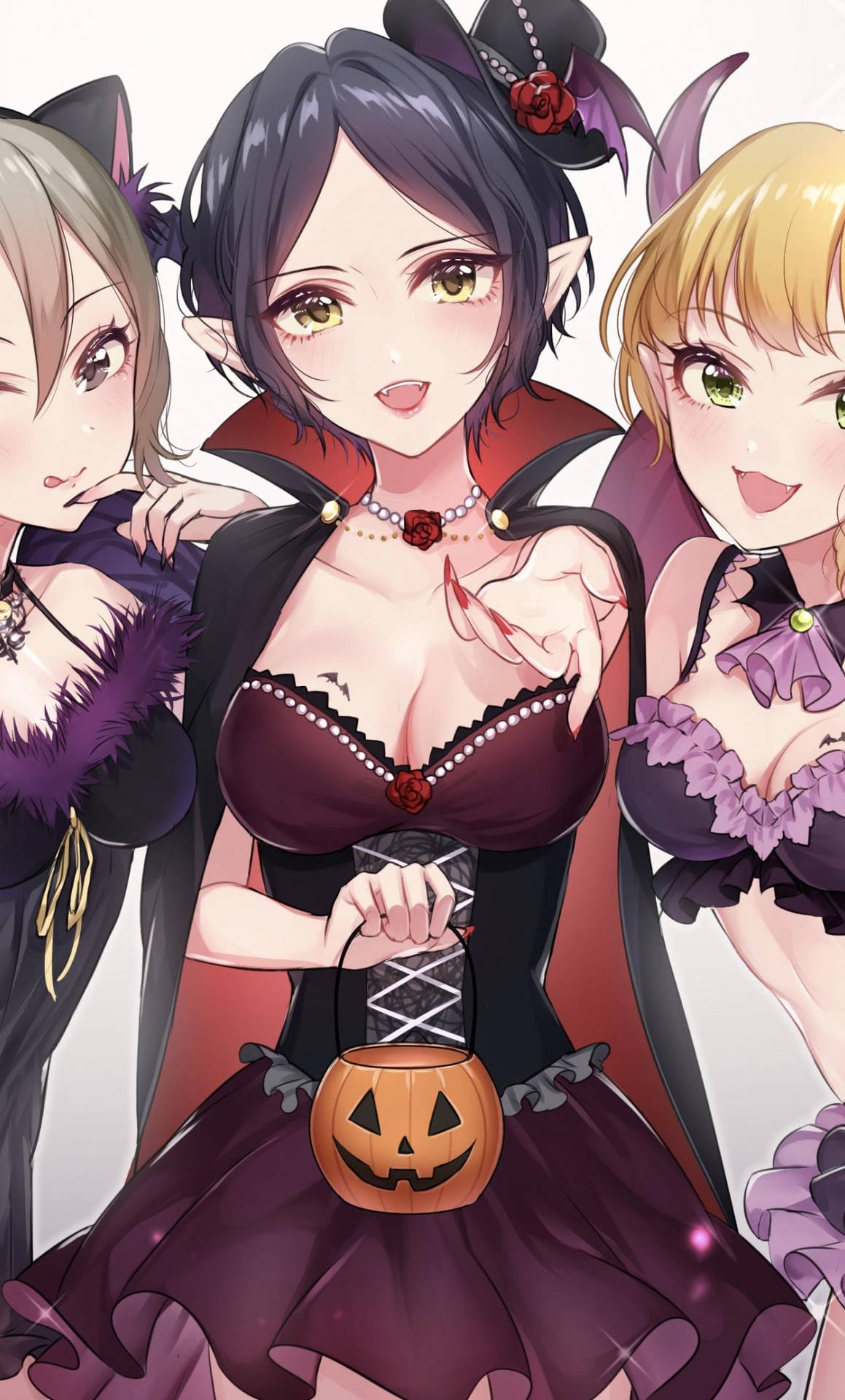 Hd Anime Phone Witches Trick Or Treat Wallpaper