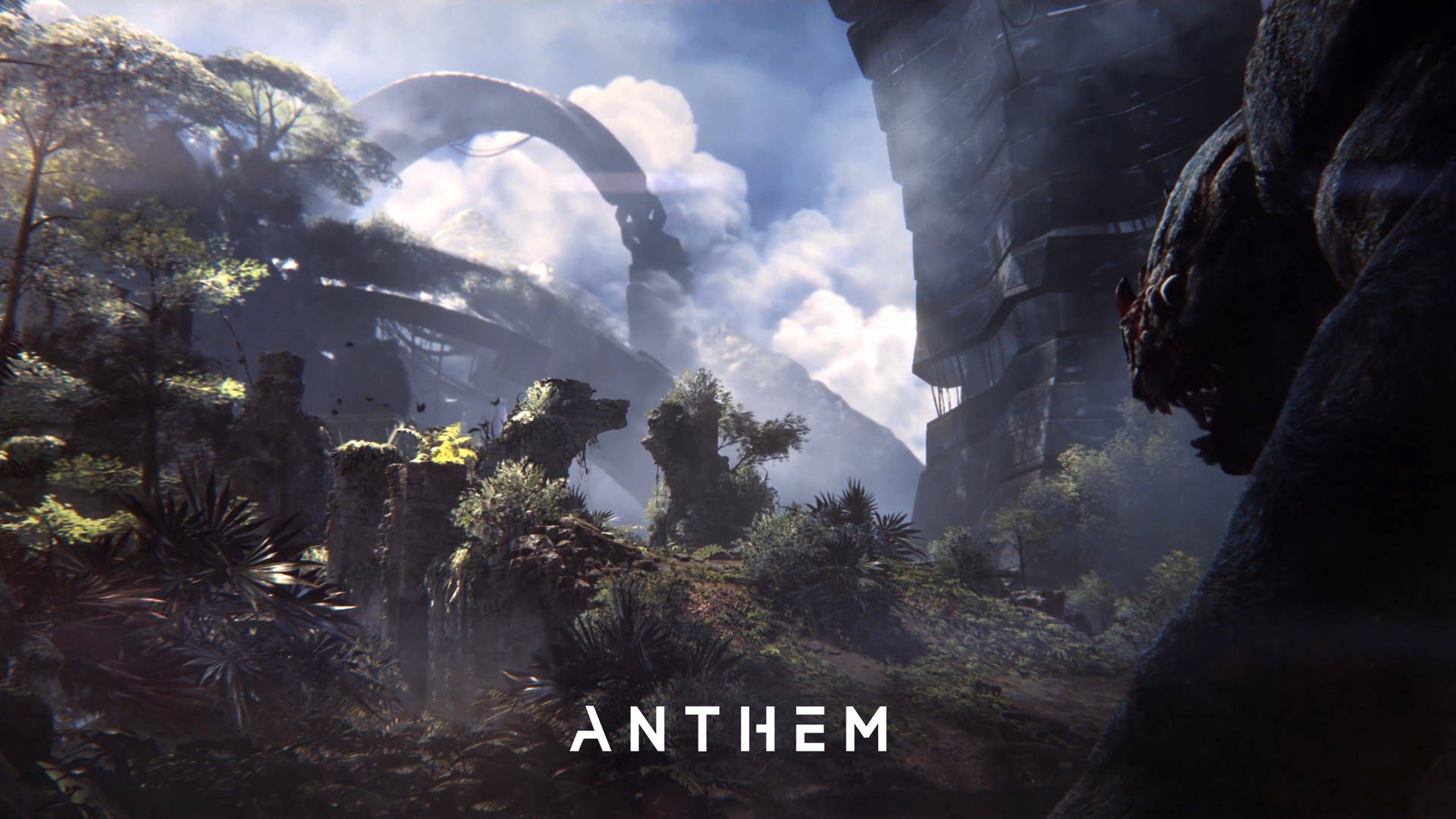 Visit the mystical Fortress of Anthem Wallpaper
