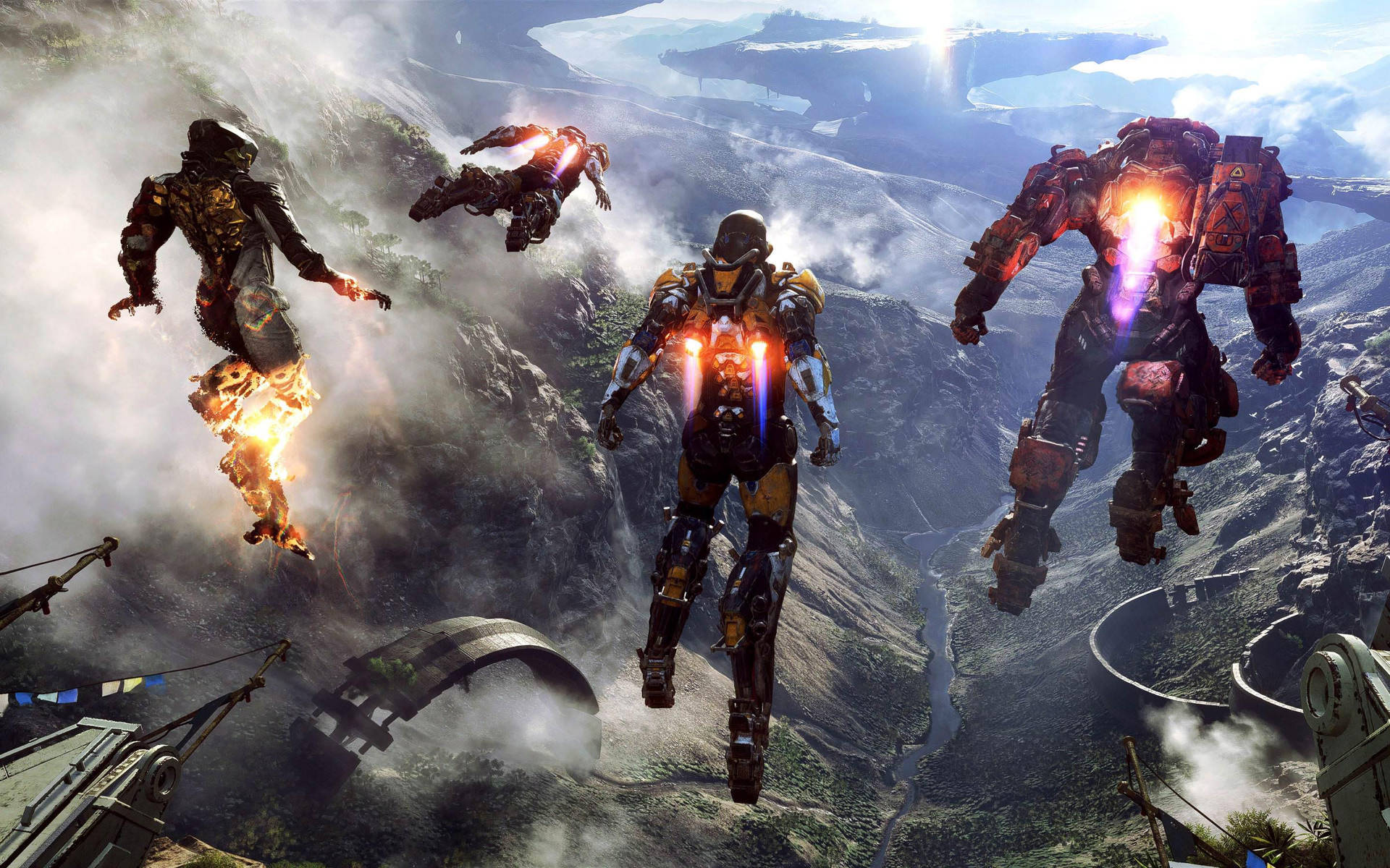 Get Ready For Exciting Adventures In An Anthem Javelin Exosuit Wallpaper