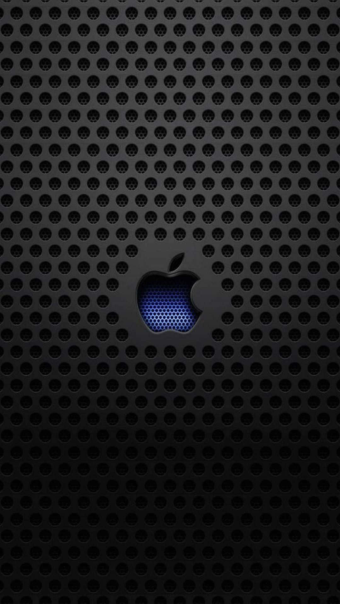 Black Metal With Holes HD Apple Background