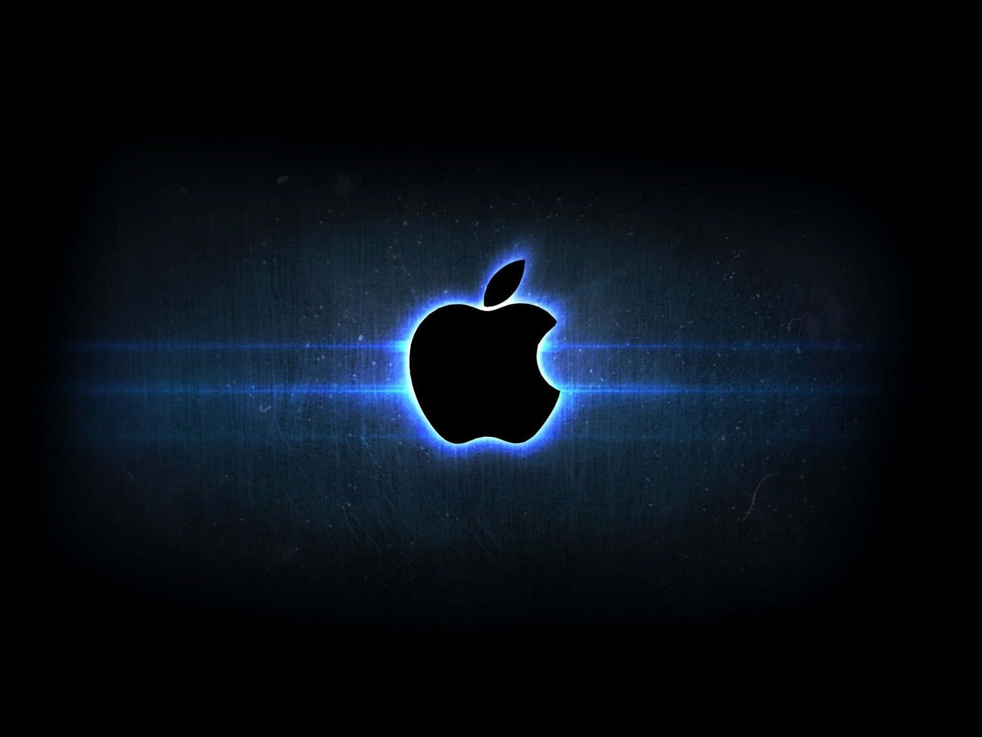 Blue Outline Glow Hd Apple Background