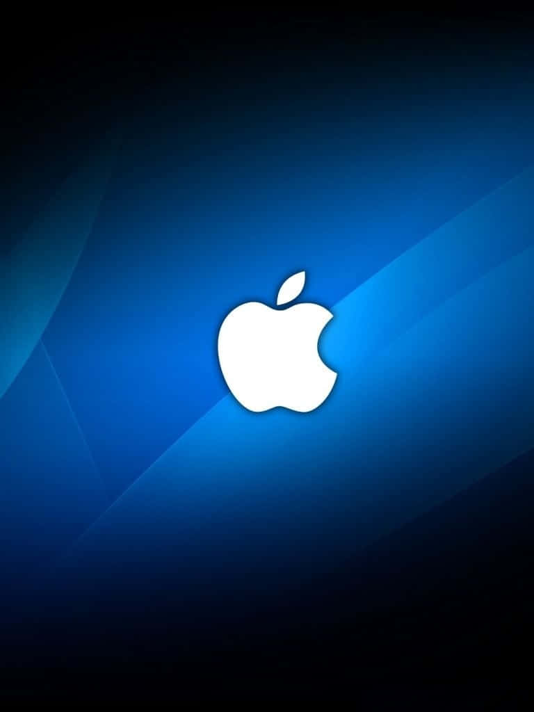 Blue Curve Shape Hd Apple Background