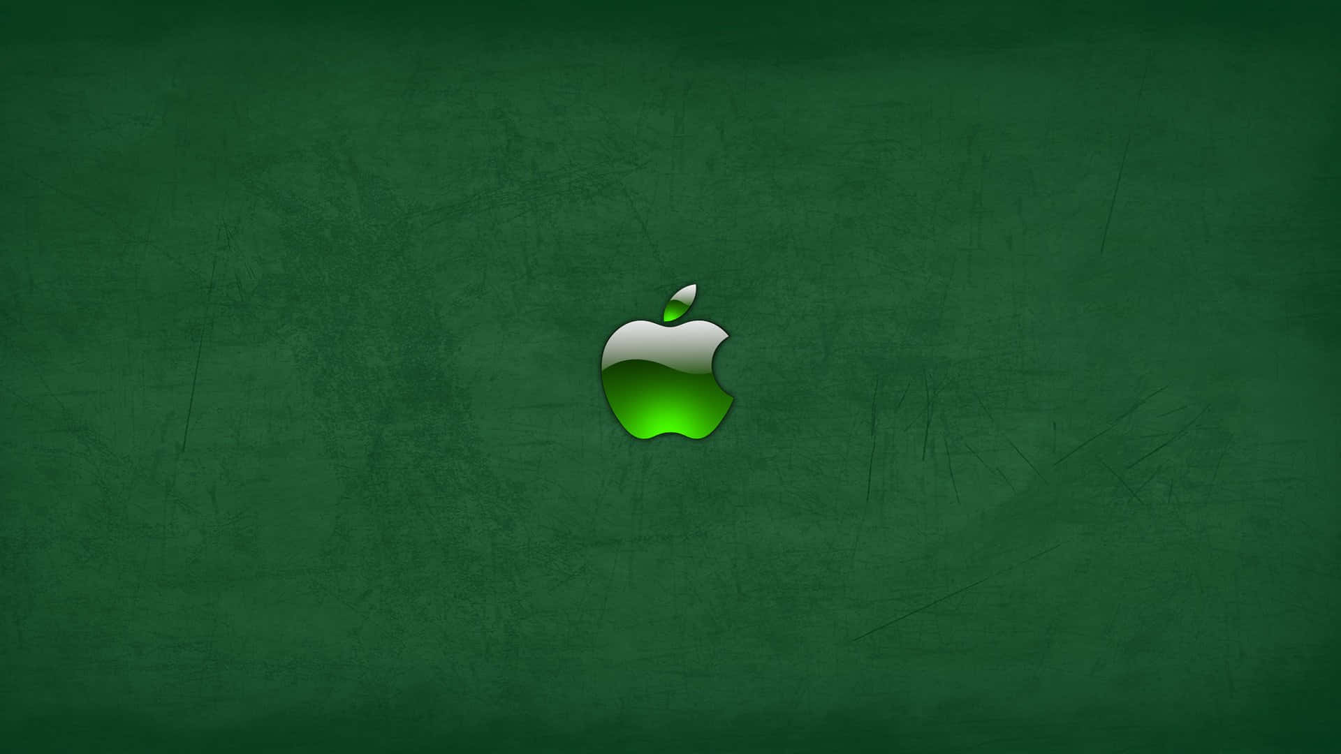 Dark Green Logo Hd Apple Background