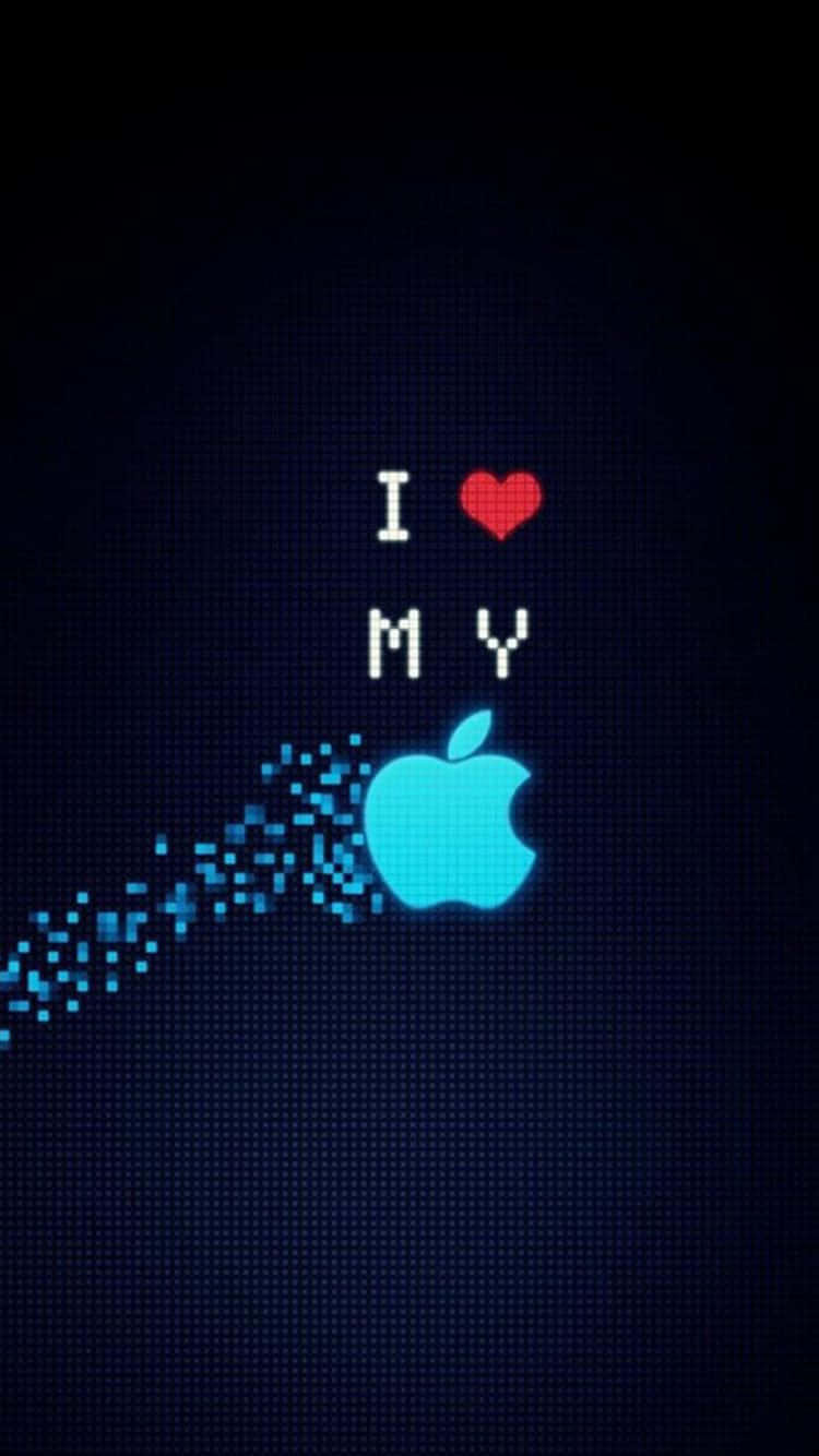 Sehensie Scharf Aus Mit Diesem Hd Apple-logo-hintergrundbild