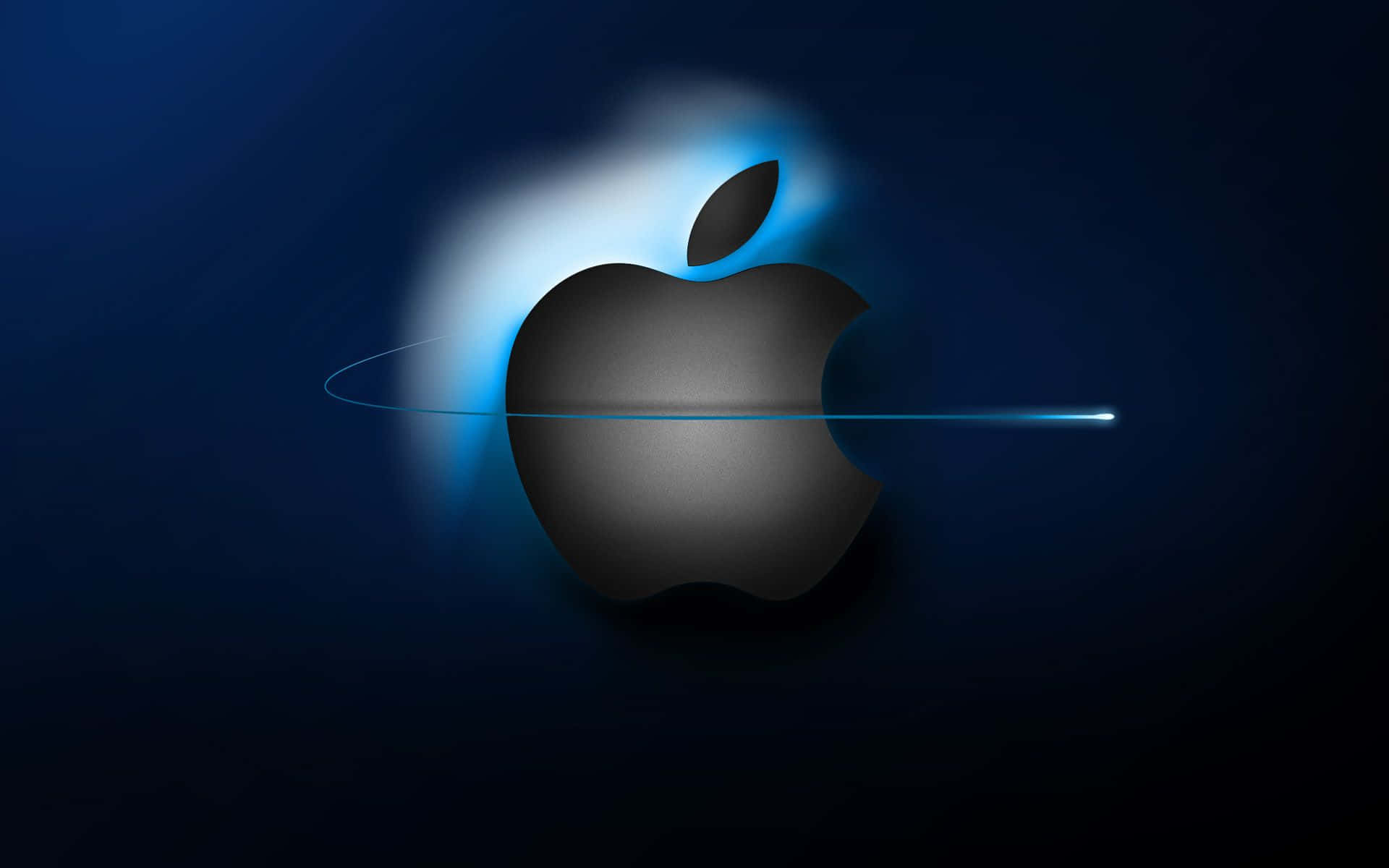 Dunkelblaueshd Apple Hintergrundbild