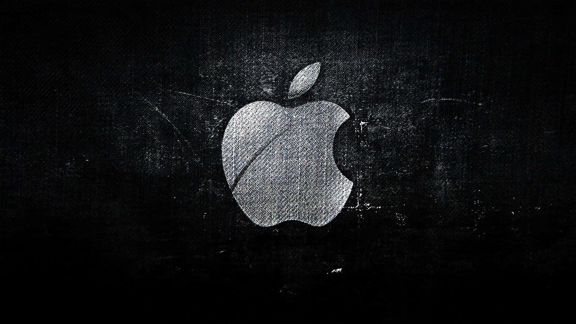 Grey Denim Effect Logo HD Apple Background