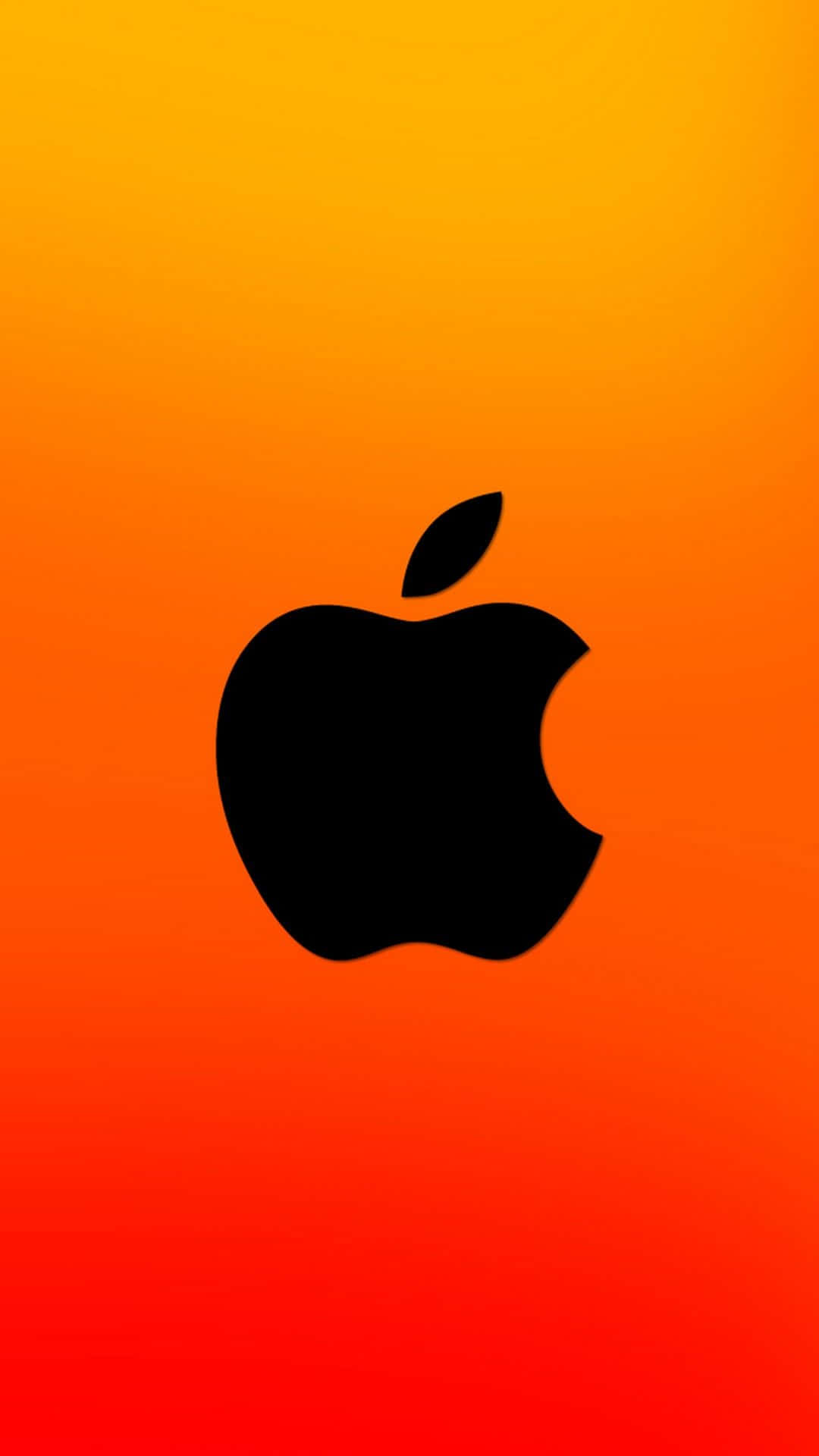 Rödoch Orange Gradient Hd Apple Bakgrund.