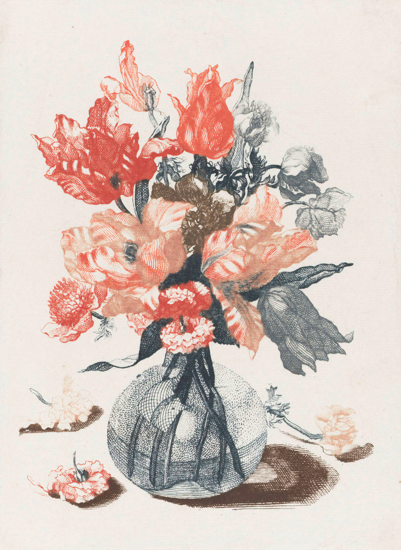 Hdkunst Blumen In Einer Vase Wallpaper