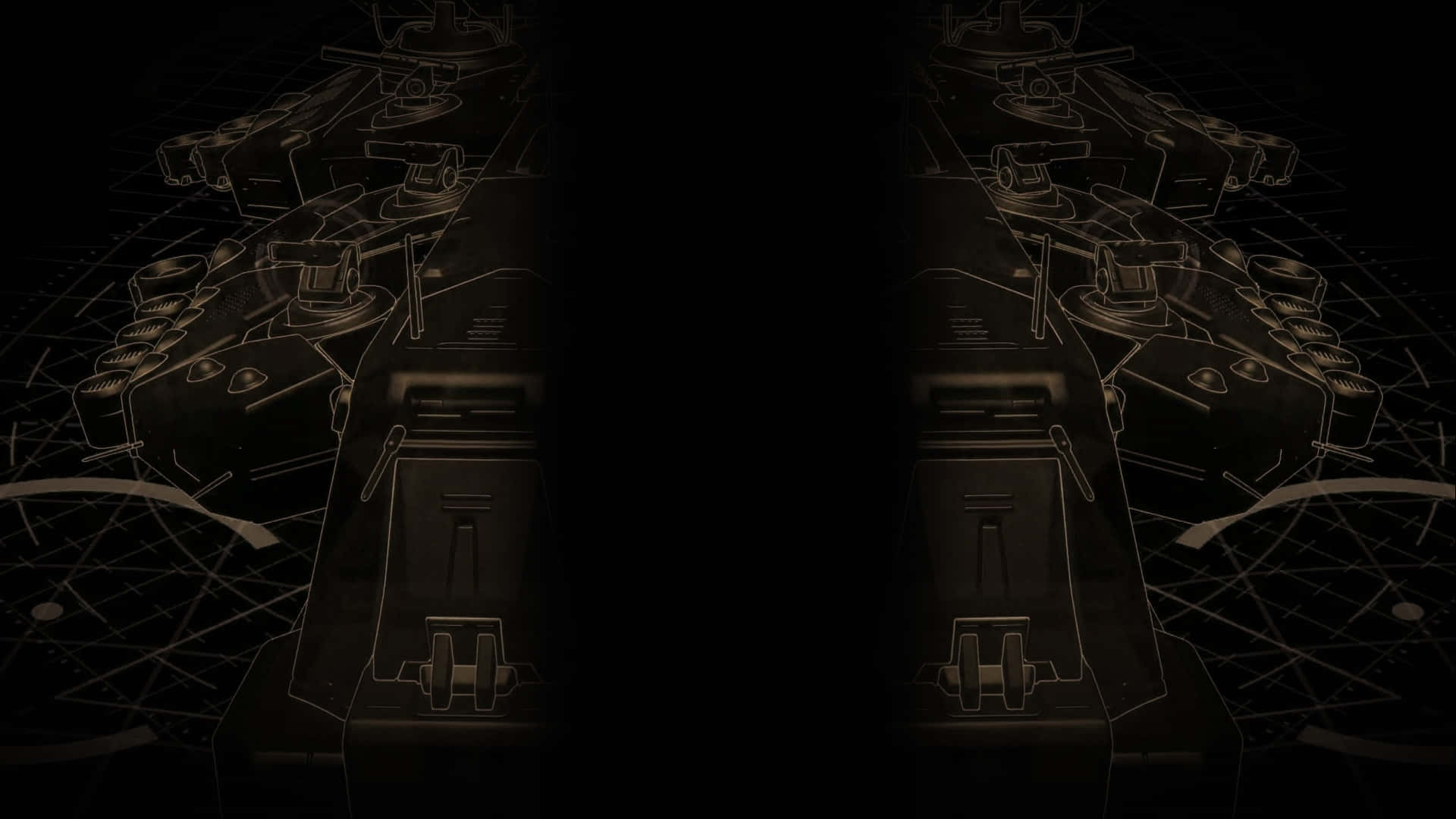 A Black And Gold Image Of A Machine