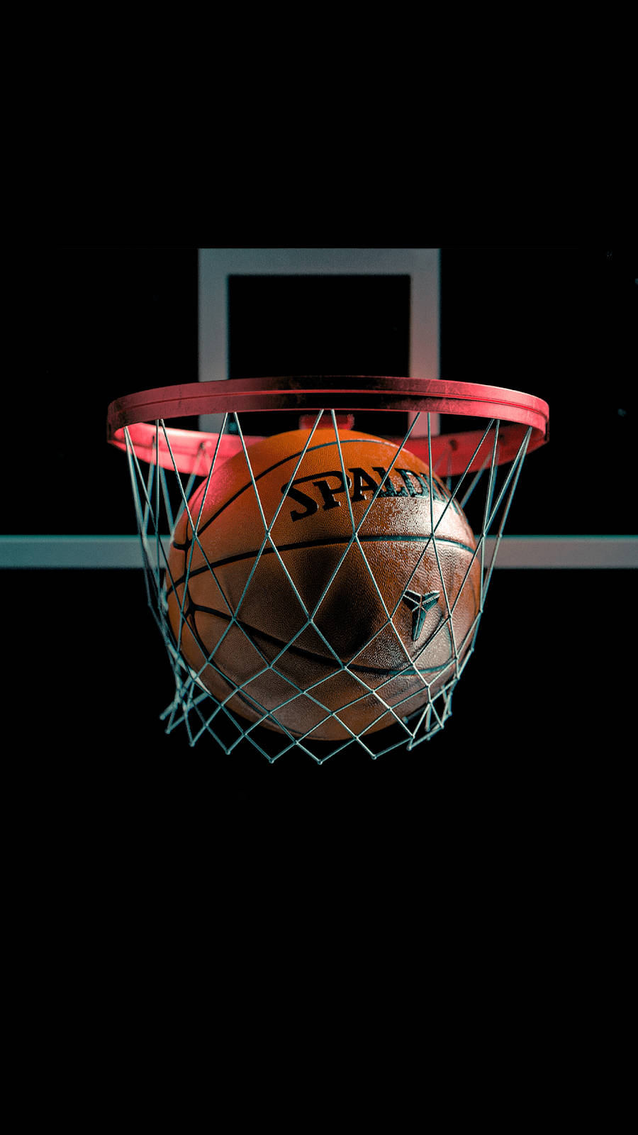 Hd Basketball Ball In Ring
