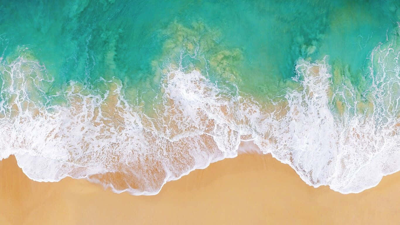 Nyde den idylliske udsigt fra stranden Wallpaper