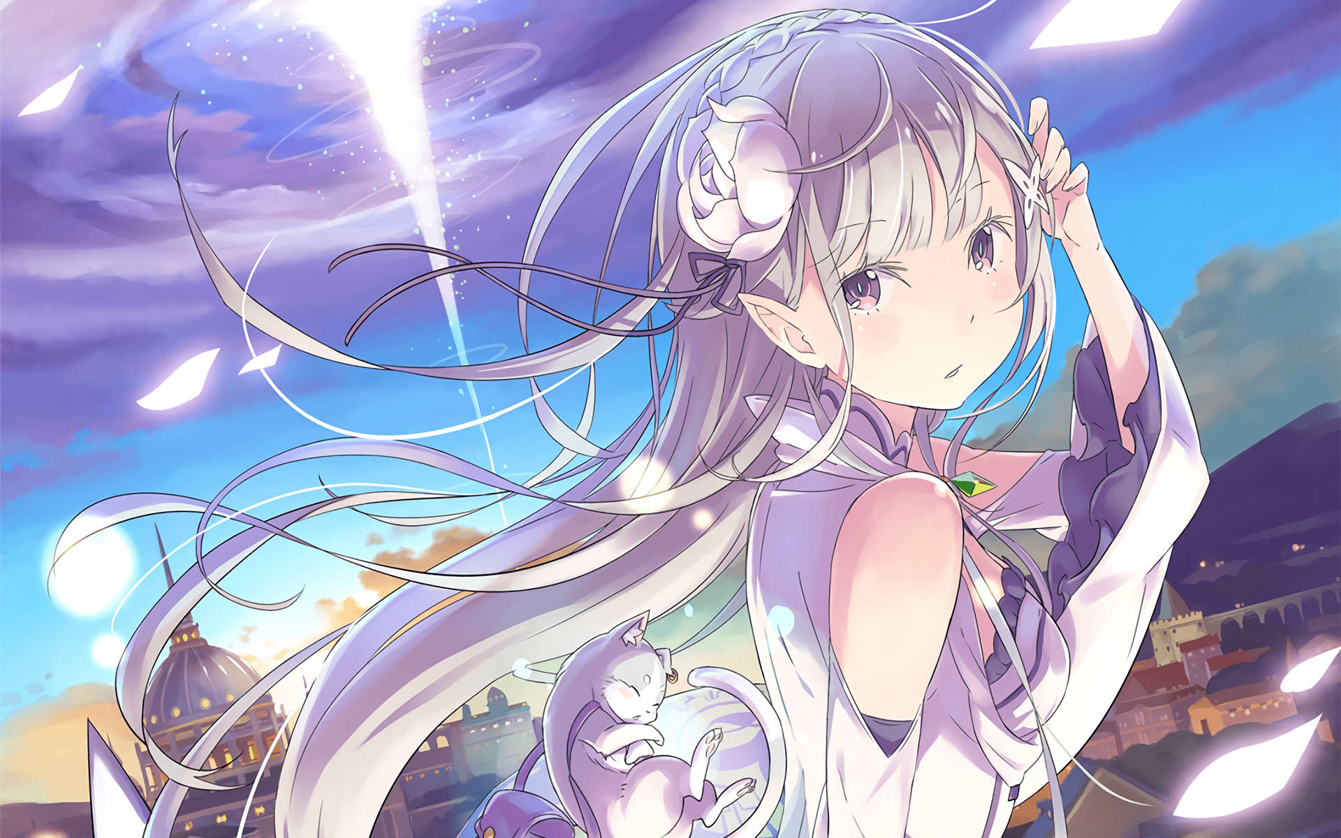 Emilia Re:Zero Beautiful Anime Wallpapers - HD iPhone Wallpaper