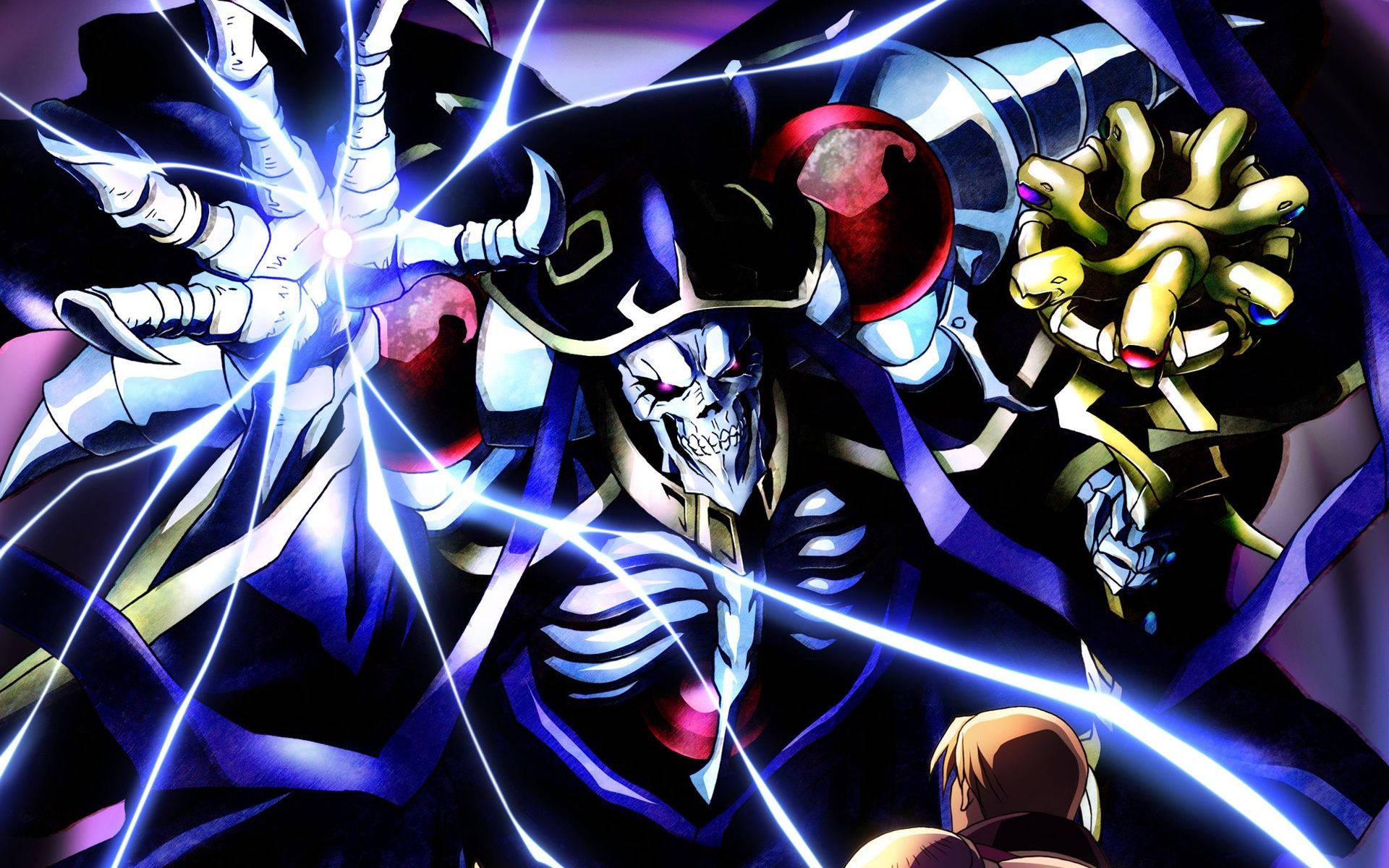 Ainz Oal Gown, the fearless leader of the Overlord army. Wallpaper