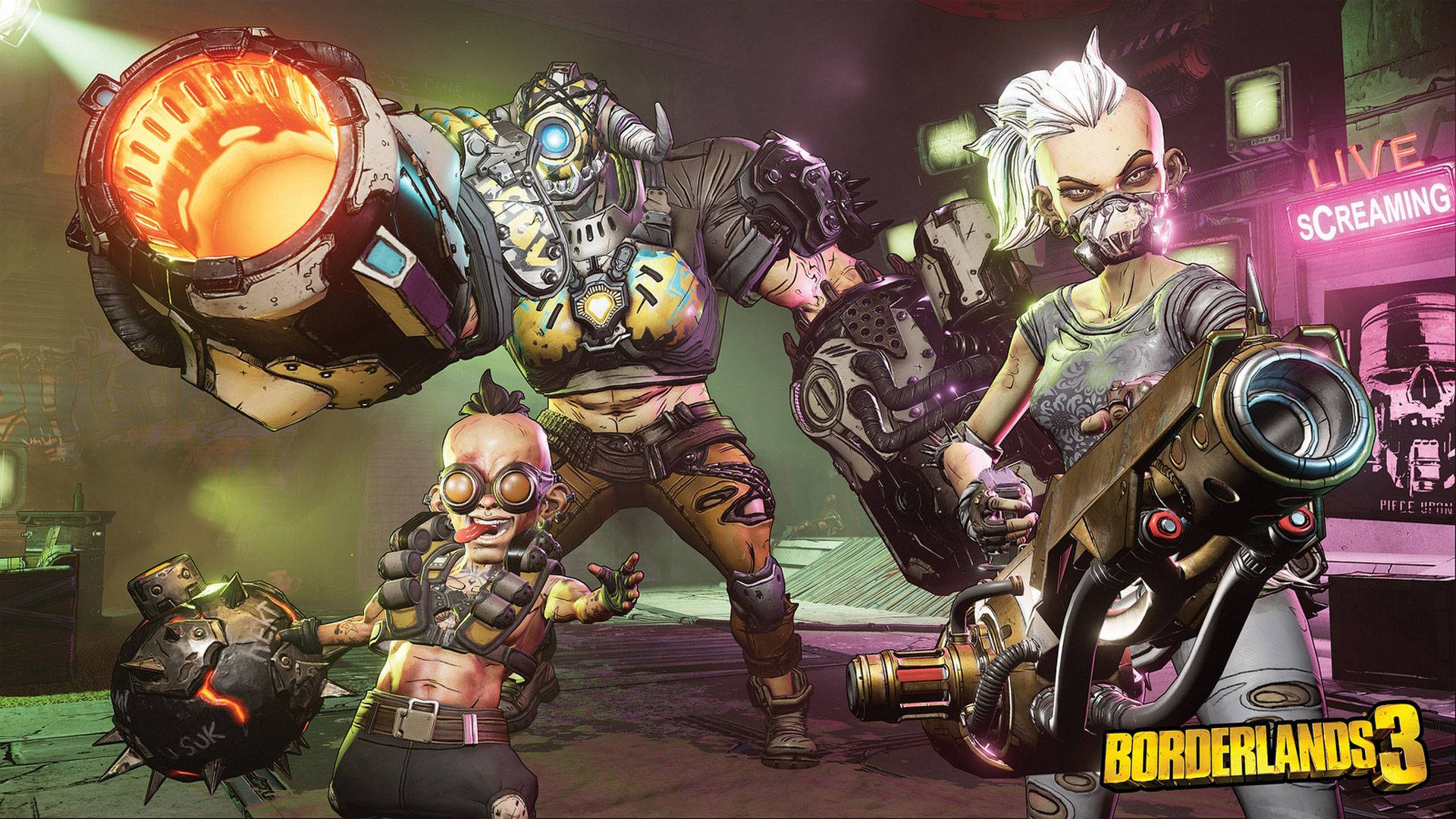“Experience Chaos in Borderlands 3” Wallpaper