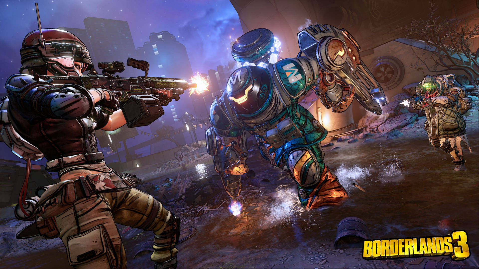Gear Up with Moze in Borderlands 3 Wallpaper