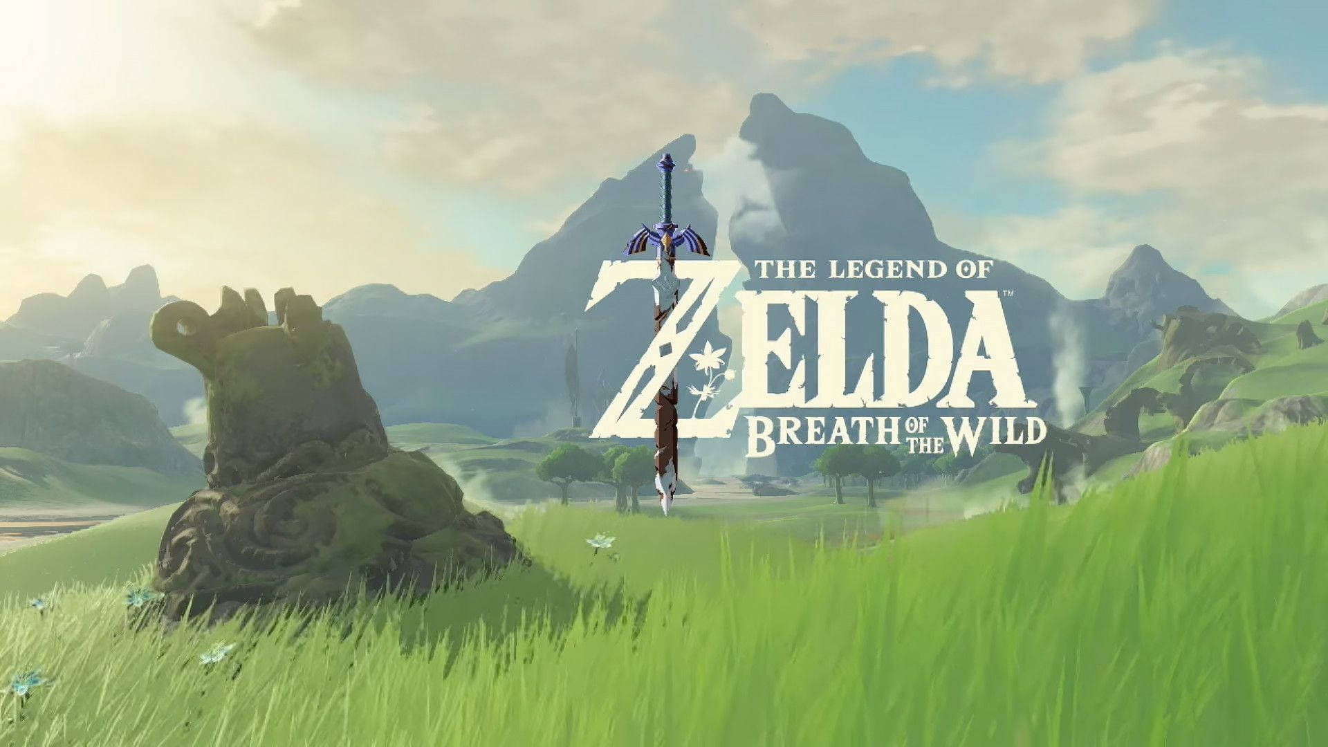 Take in the beautiful landscape of Hyrule in The Legend of Zelda: Breath of the Wild. Wallpaper
