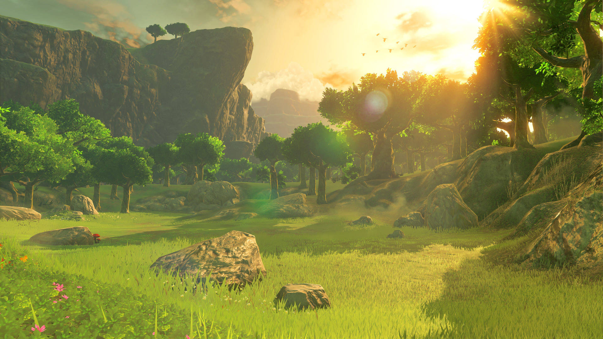Explore the sprawling open world of Breath Of The Wild Wallpaper