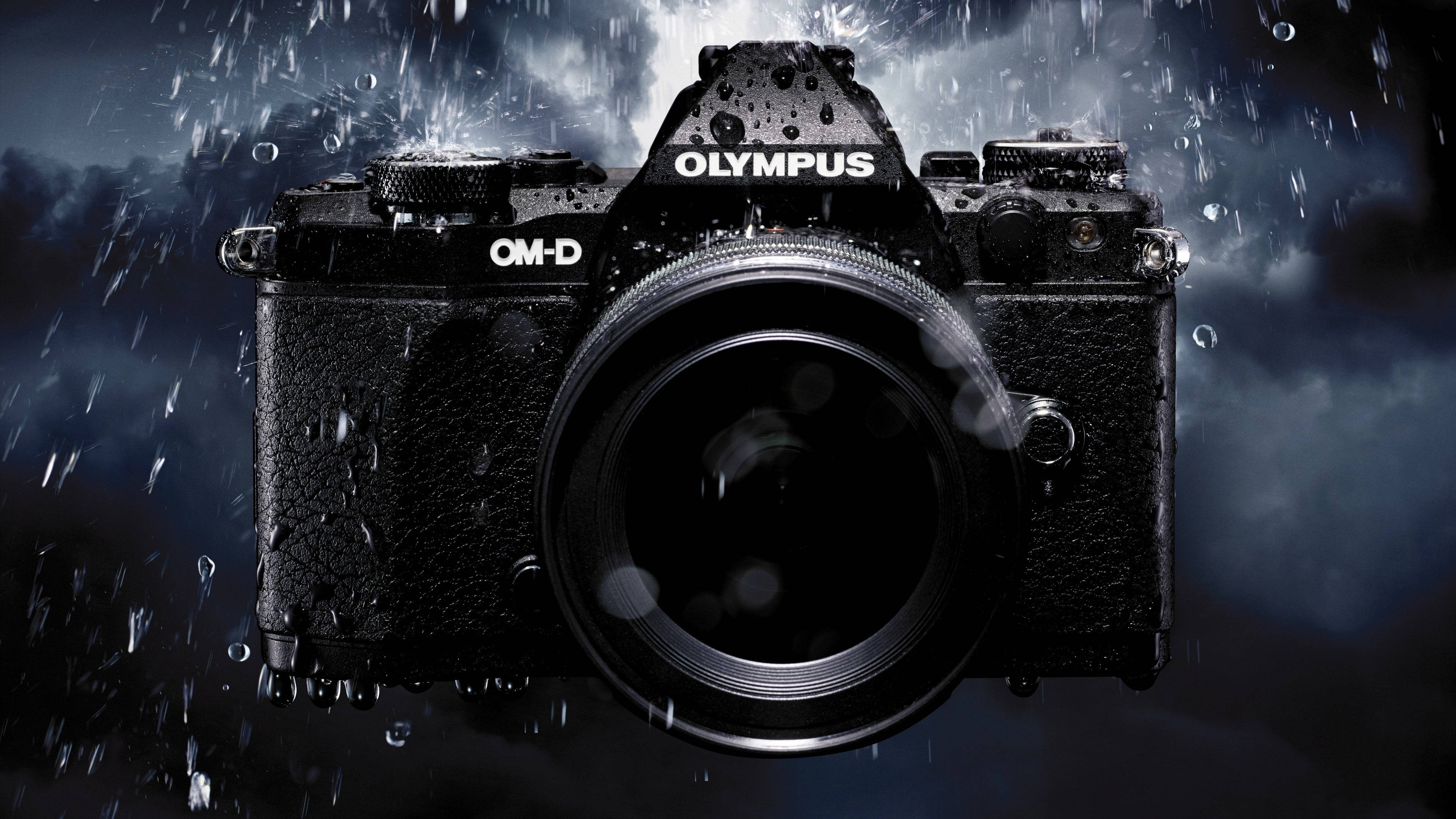 Hd Camera With Raindrops Wallpaper