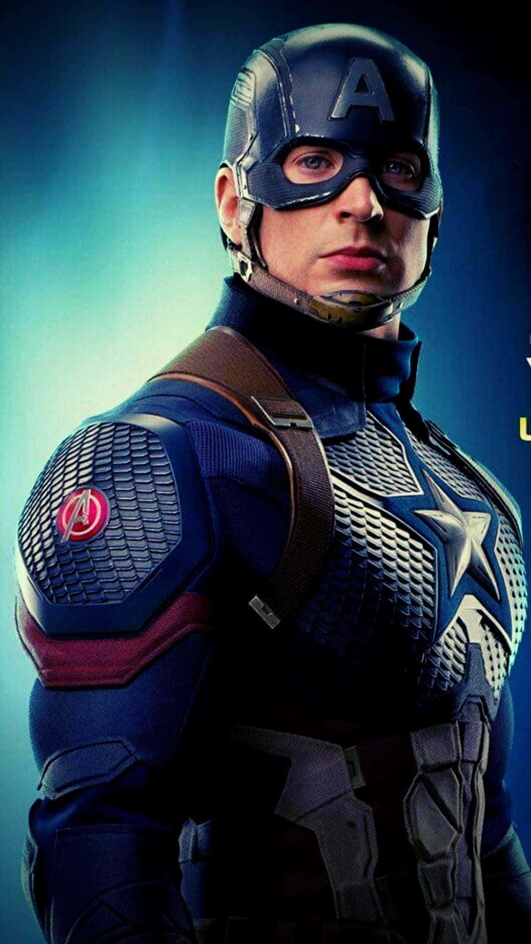 Officiell Hd-plakatkonst För Captain America.