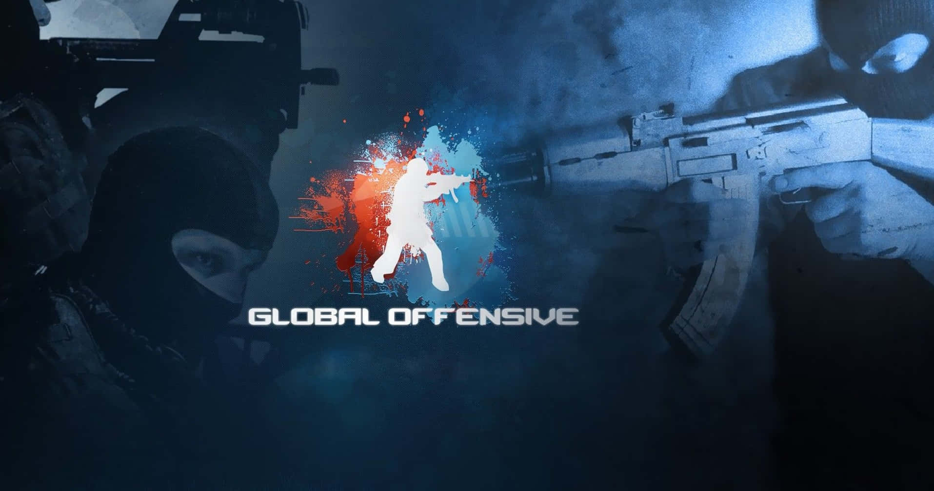 HD Counter-Strike: Global Black Blue Background
