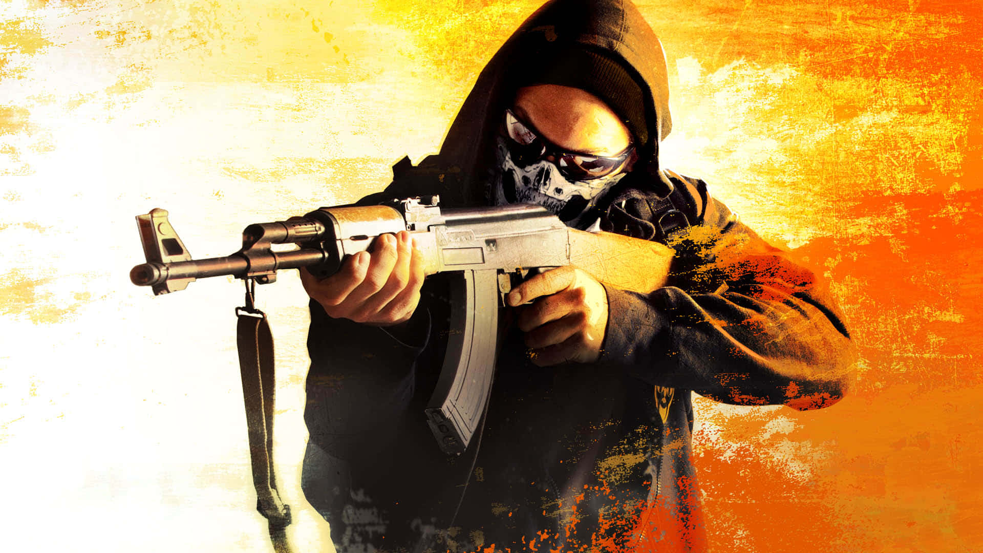 HD Counter-Strike: Global orange baggrund
