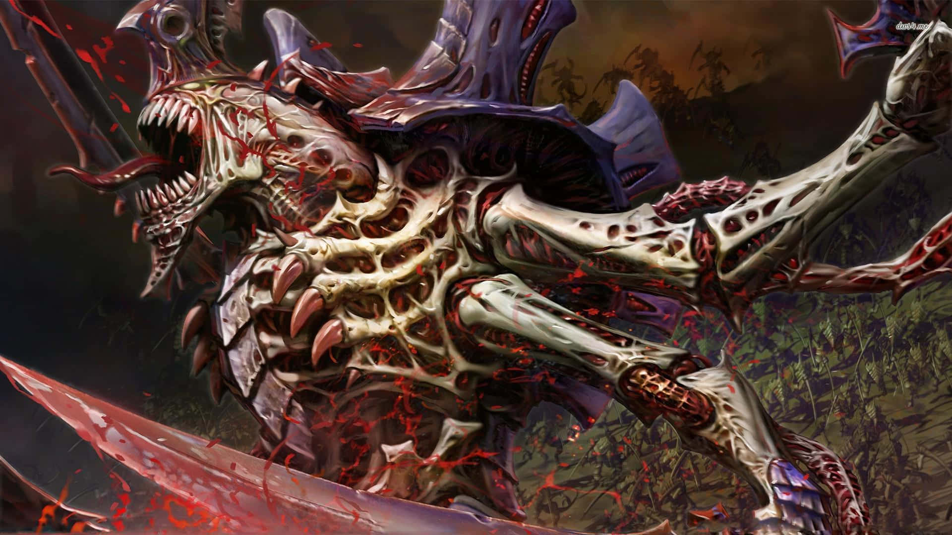 Demon Skeleton Hd Dawn Of War Iii Background