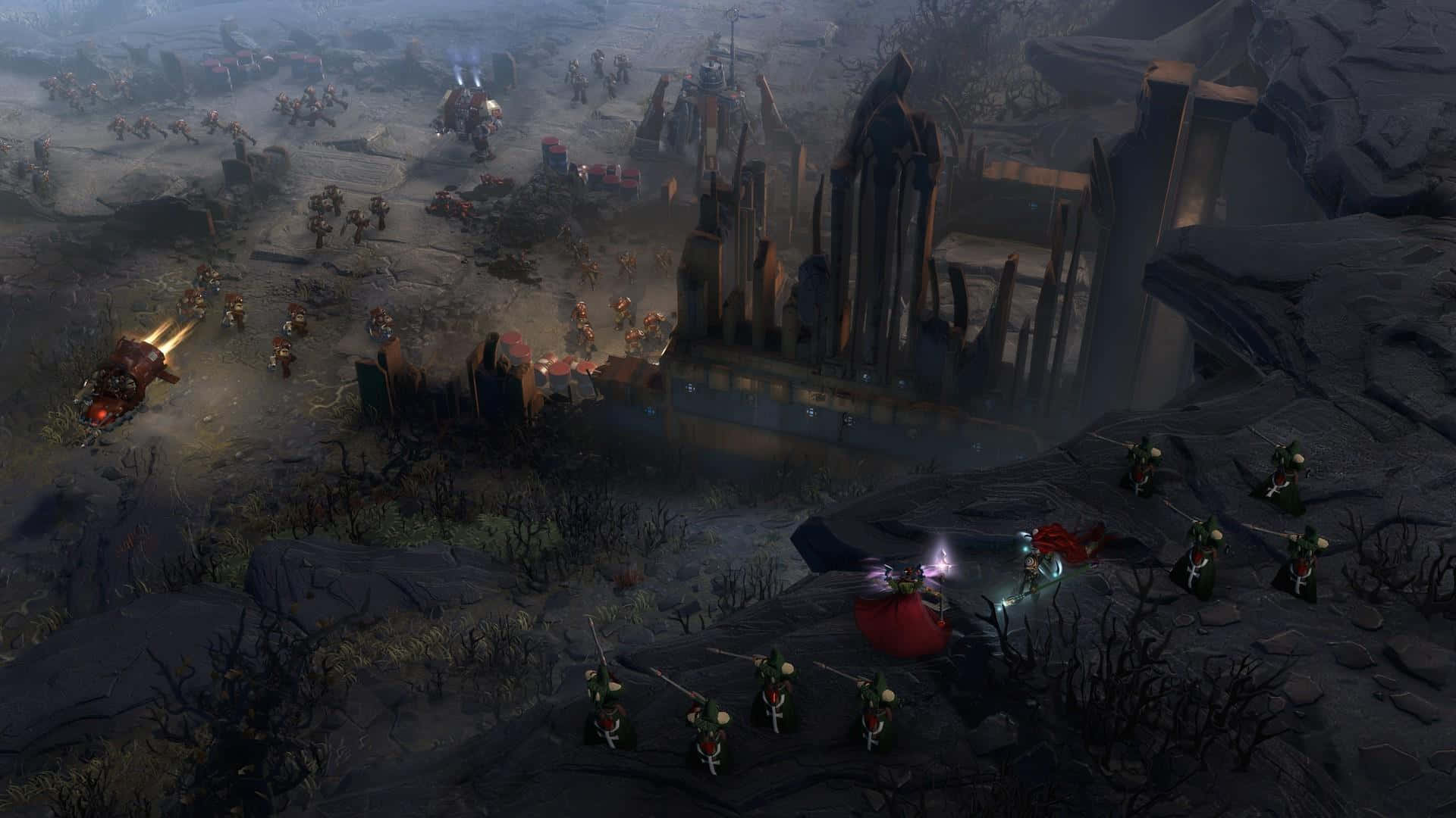 Högupplöstbakgrund Till Datorspelet Dawn Of War Iii