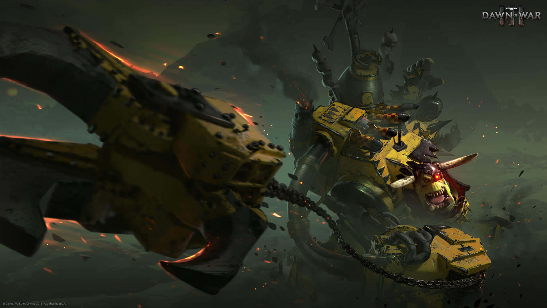 Orks Battle Hd Warhammer III Background